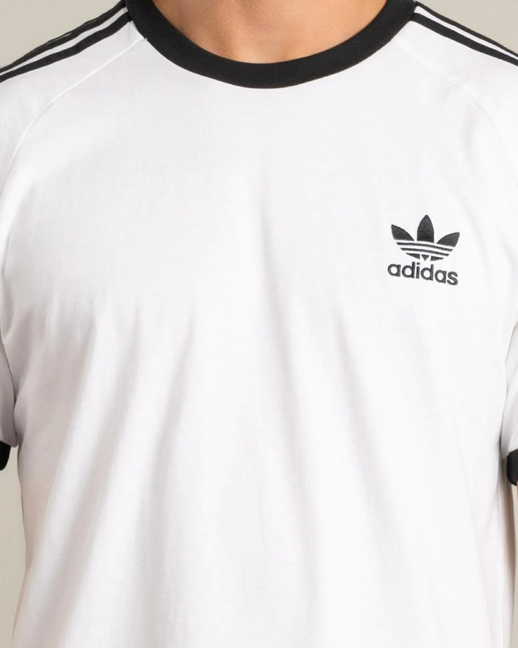 Tops & T-Shirts*adidas 3 Stripes T-Shirt White