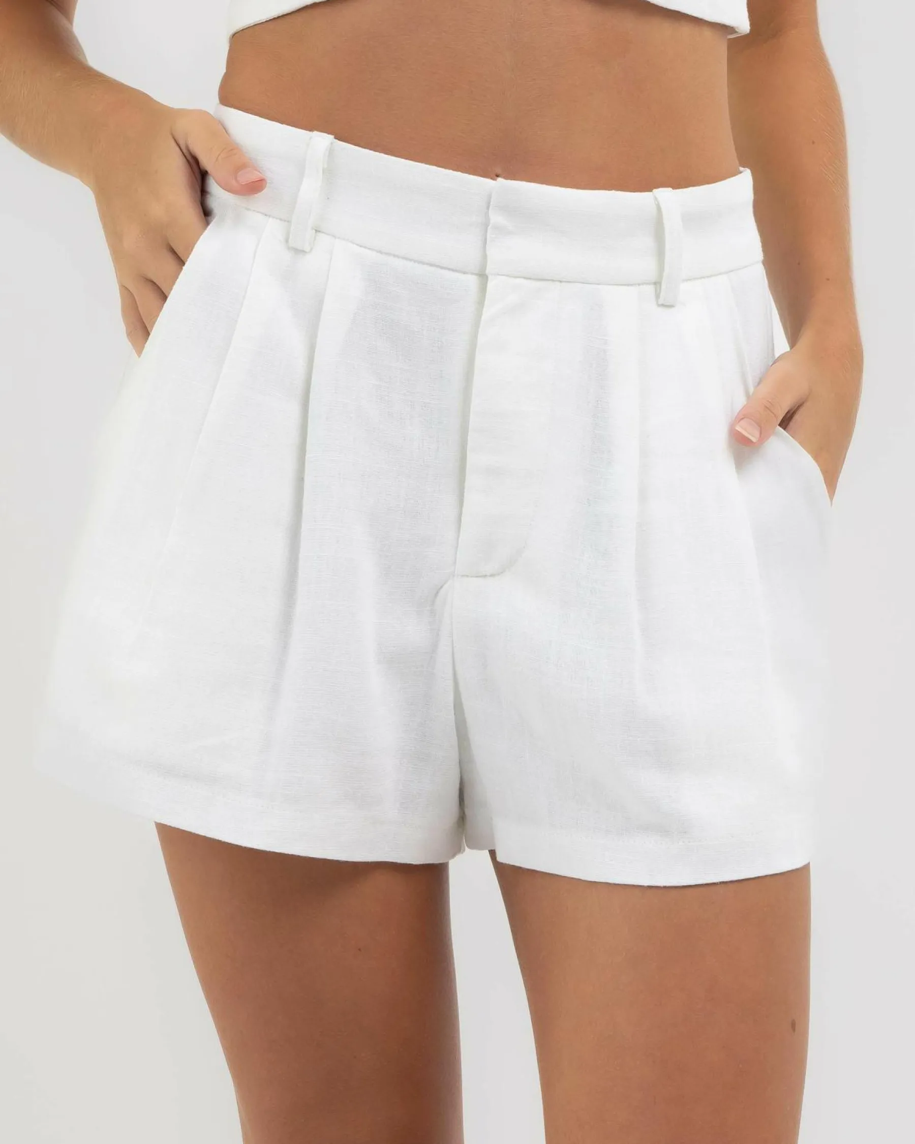 Sets|Bottoms*Mooloola Abby Hawaii Shorts White