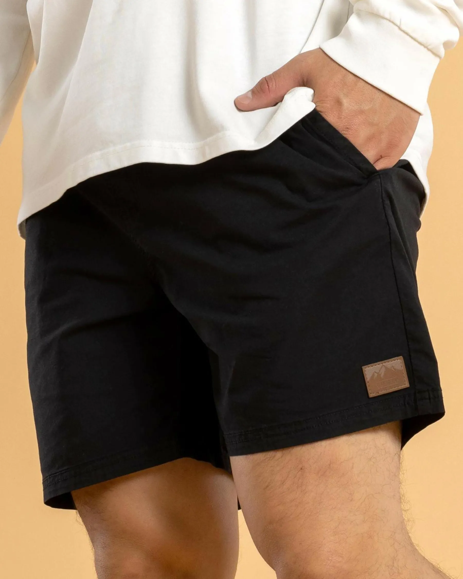 Shorts & Bottoms*Lucid Active Elastic Waist Shorts Black