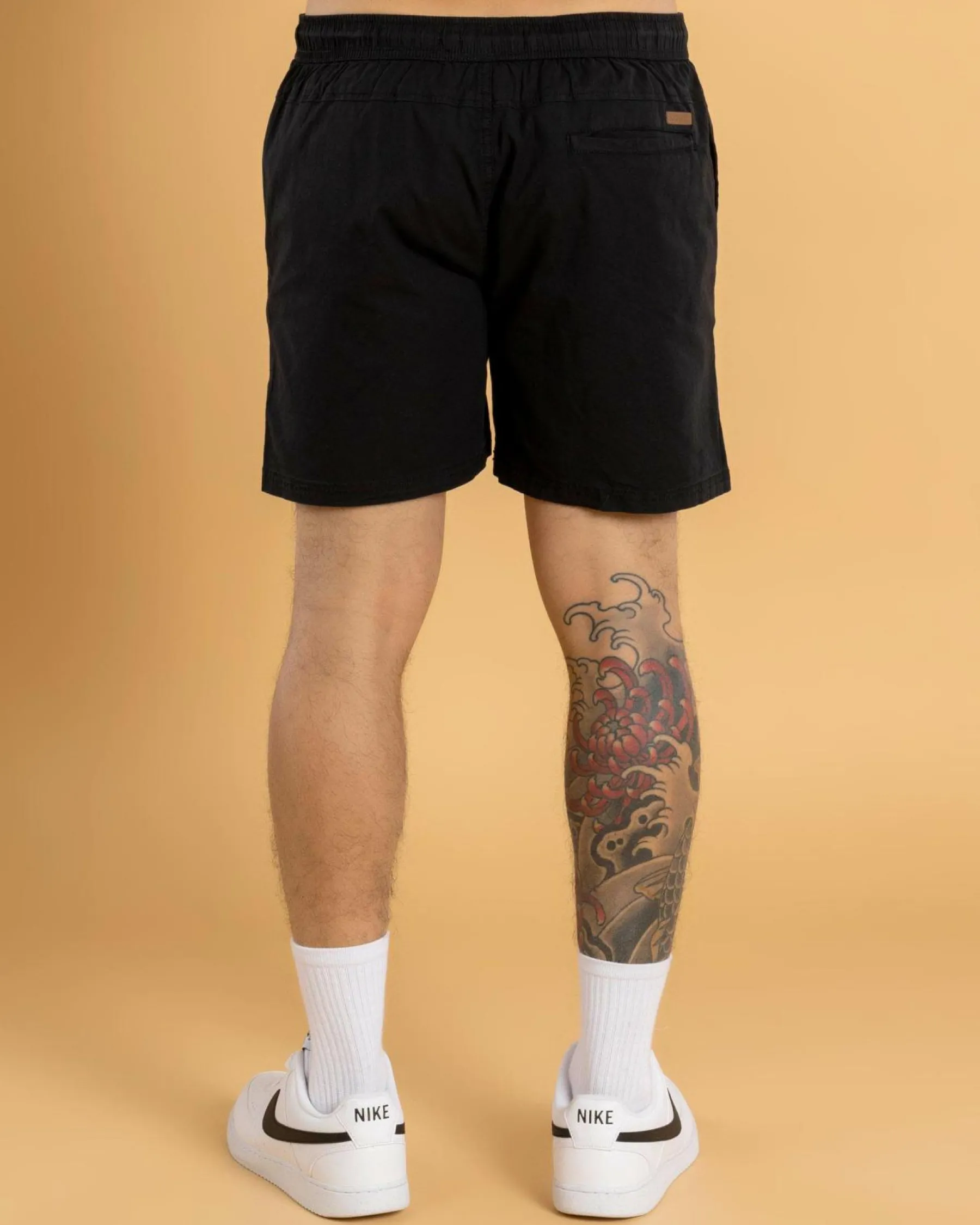 Shorts & Bottoms*Lucid Active Elastic Waist Shorts Black