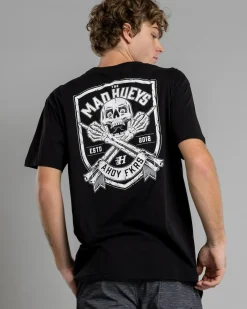 Tops & T-Shirts*The Mad Hueys Ahoy Fkrs Shield T-Shirt Black