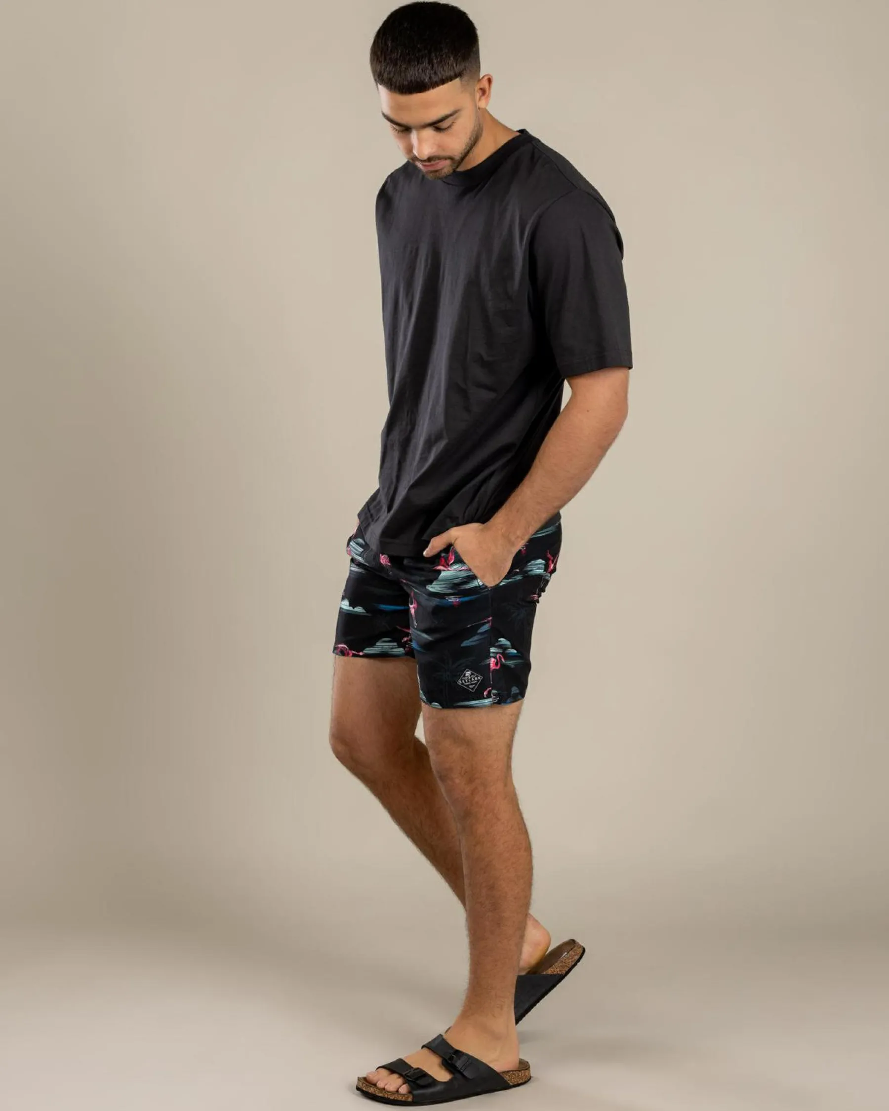 Shorts & Bottoms*Skylark Alcove Elastic Waist Board Shorts Black