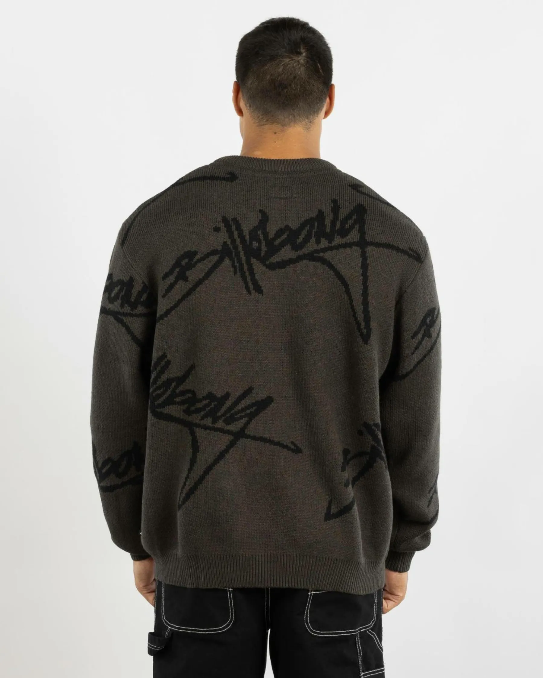 Knitwear|Hoodies & Sweatshirts*Billabong All Over Sweater Knit Jumper Raven