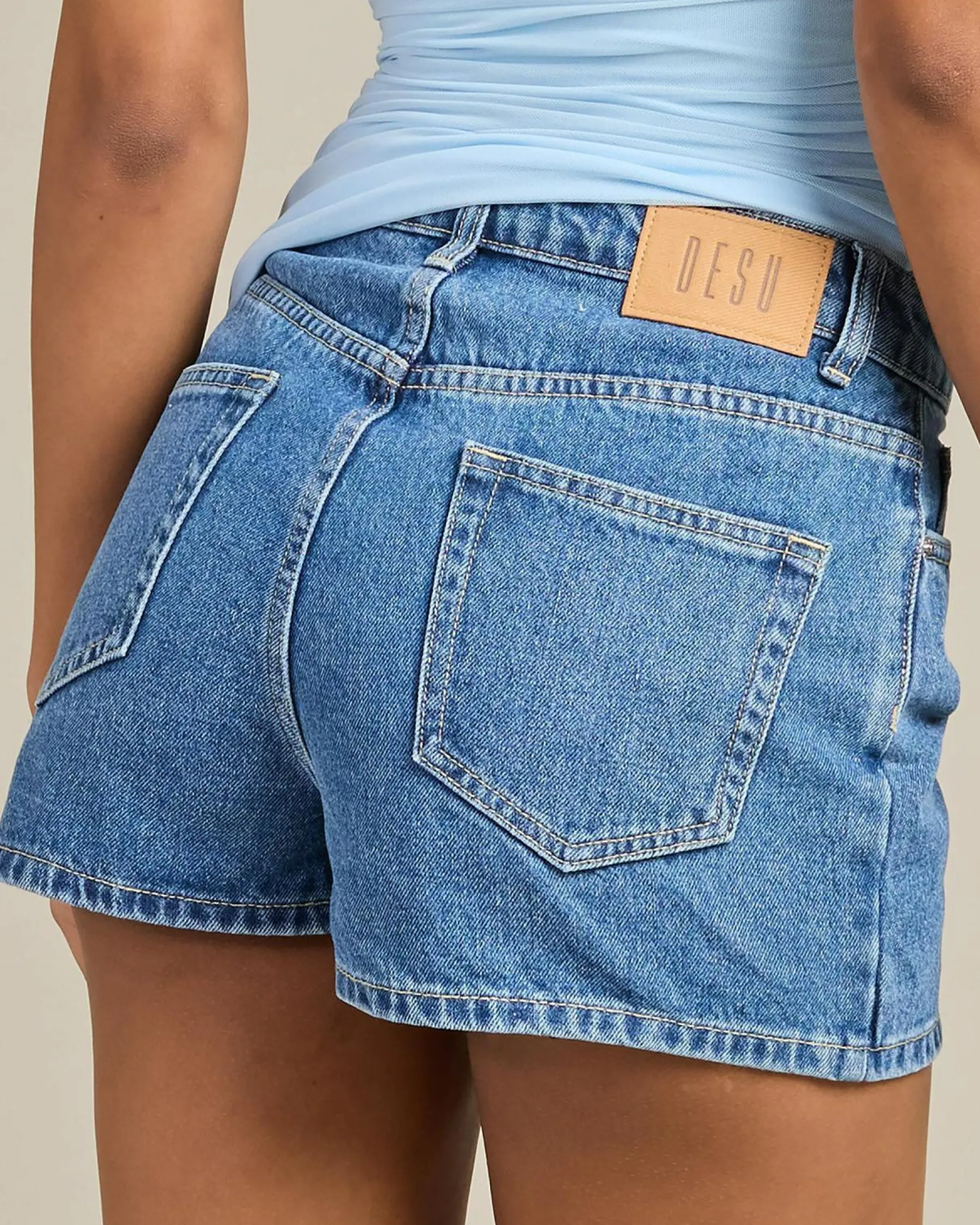 Bottoms*DESU Allegra Denim Skort Dark Blue