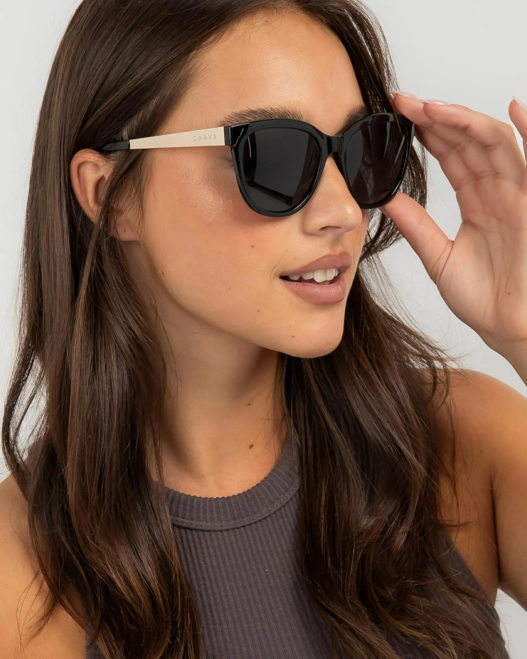 Sunglasses*Carve Allure Polarised Sunglasses Gl Black/grey Pol