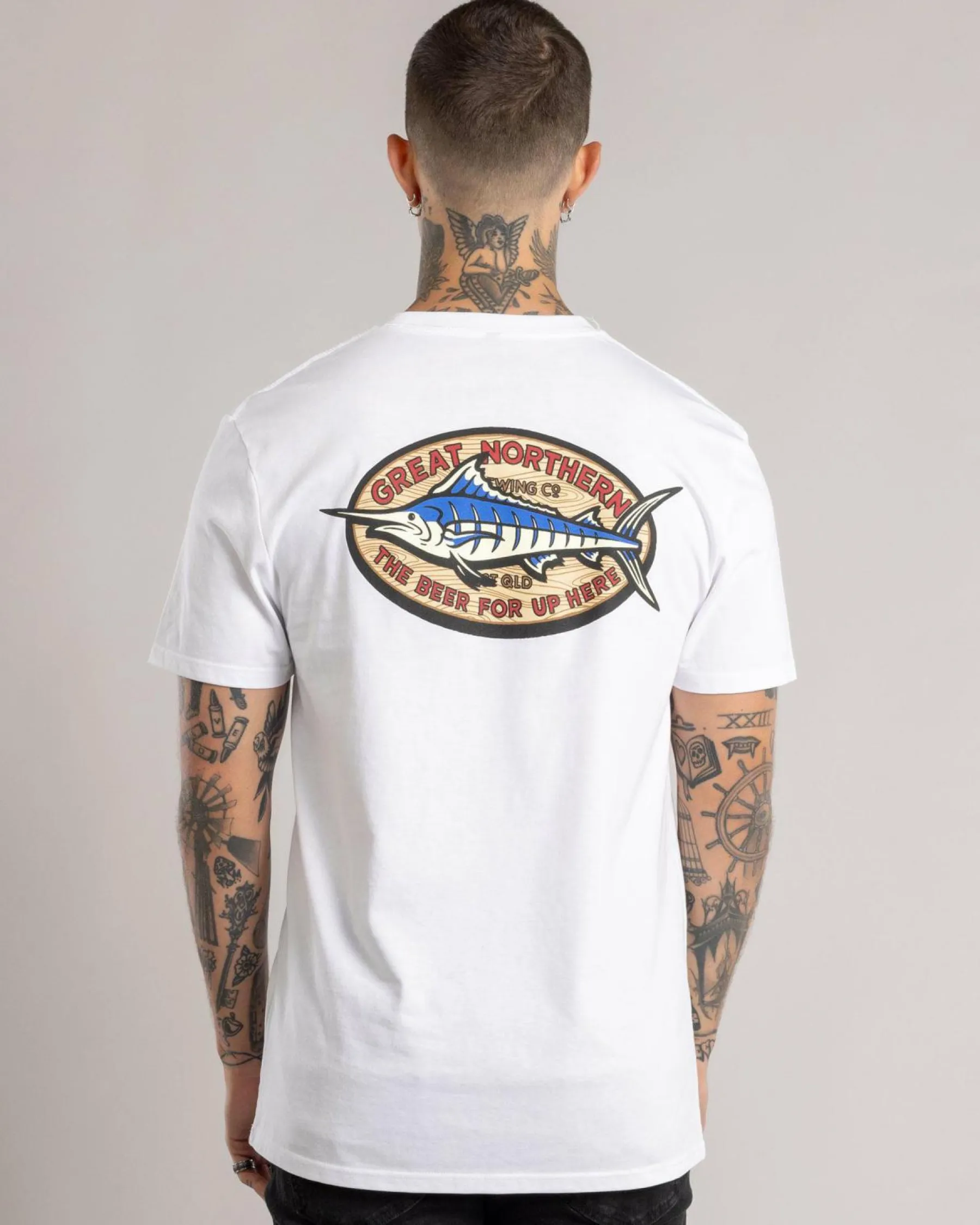 Tops & T-Shirts*Great Northern Angler T-Shirt White
