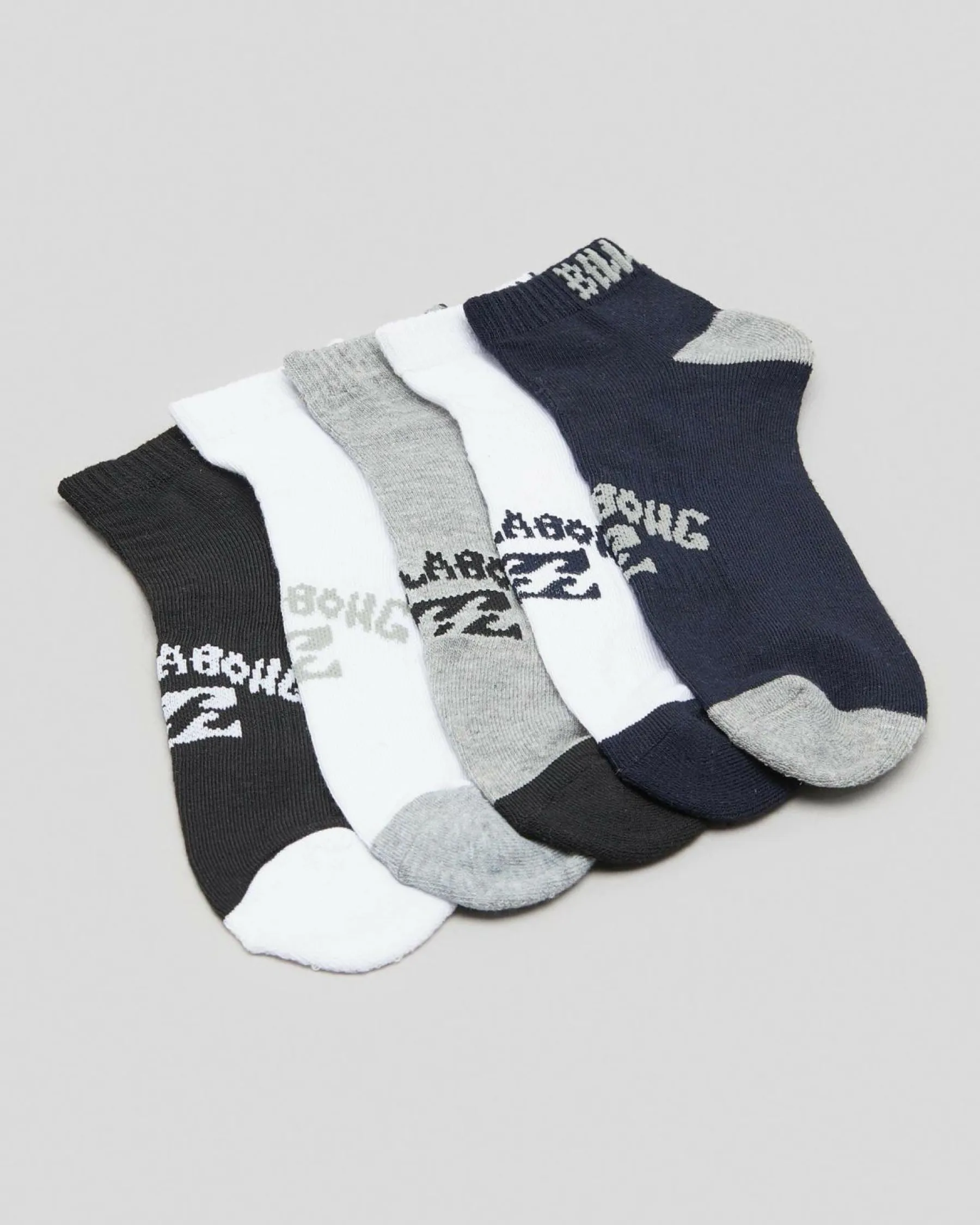 Socks*Billabong Ankle Socks 5 Pack Multi