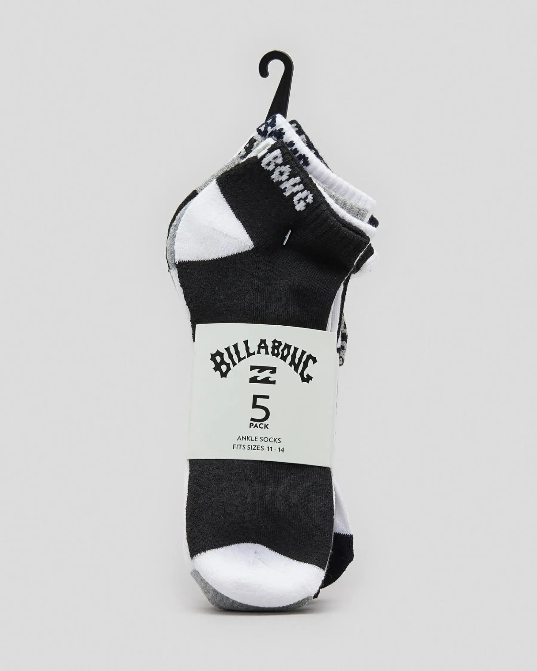 Socks*Billabong Ankle Socks 5 Pack Multi
