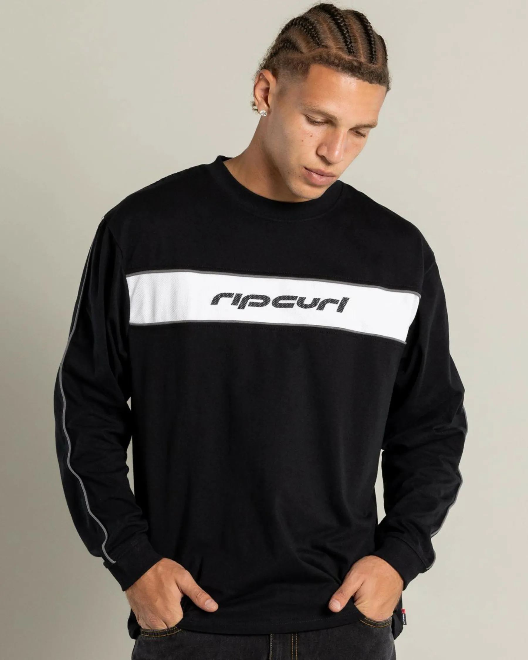 Tops & T-Shirts*Rip Curl Archive Long Sleeve T-Shirt Black