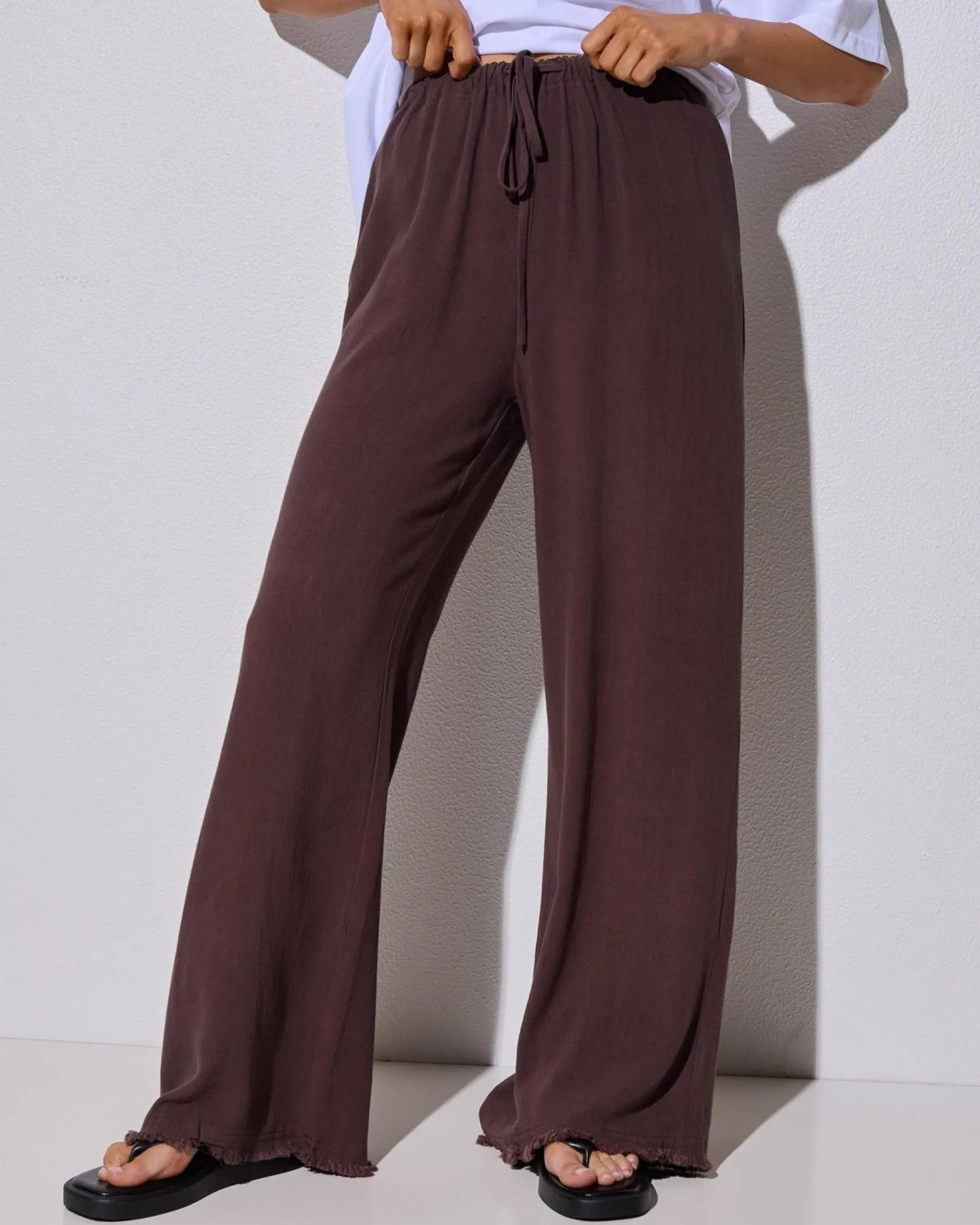 Hot Aria Dallis Pants Women Sets|Linen Blend