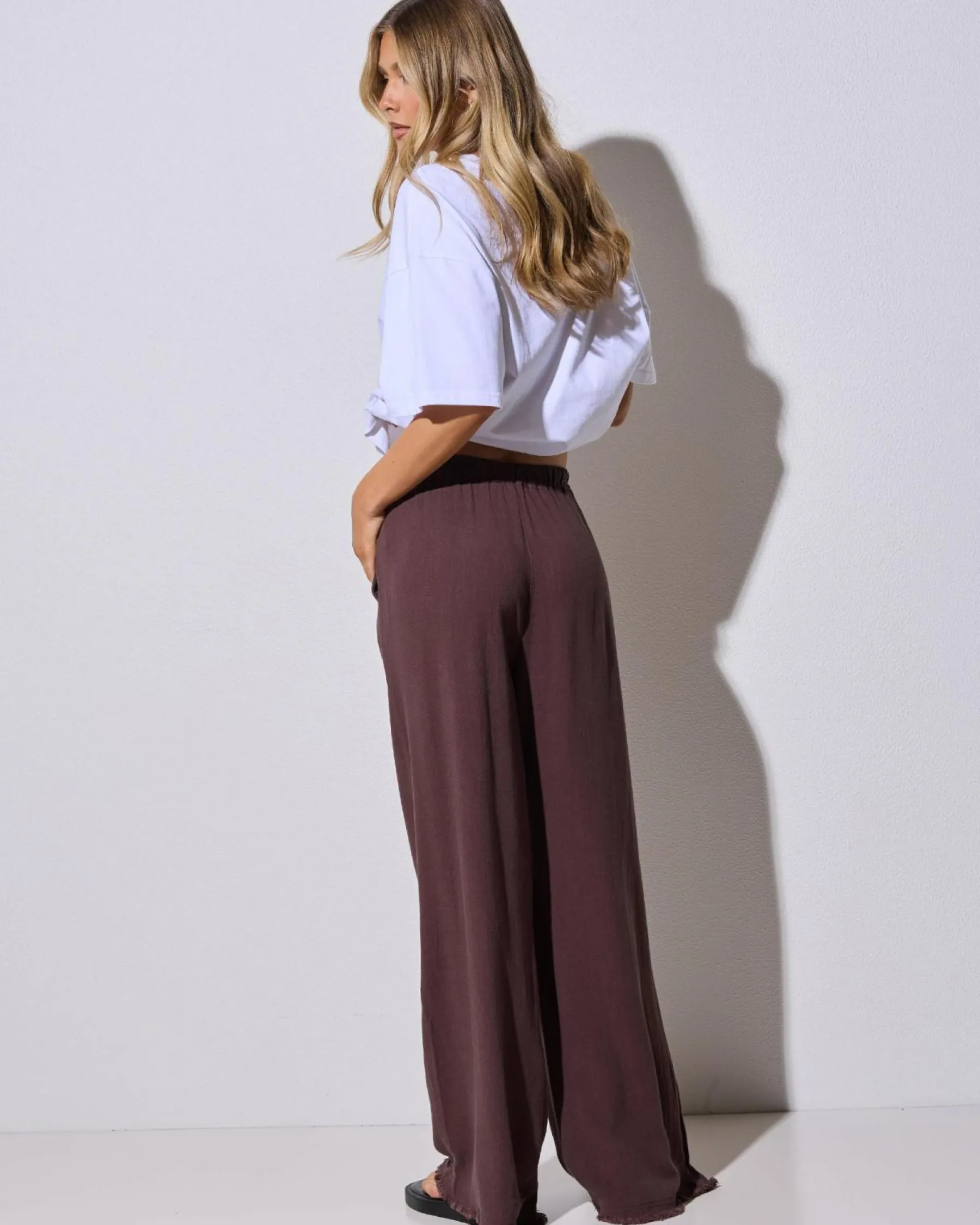 Hot Aria Dallis Pants Women Sets|Linen Blend