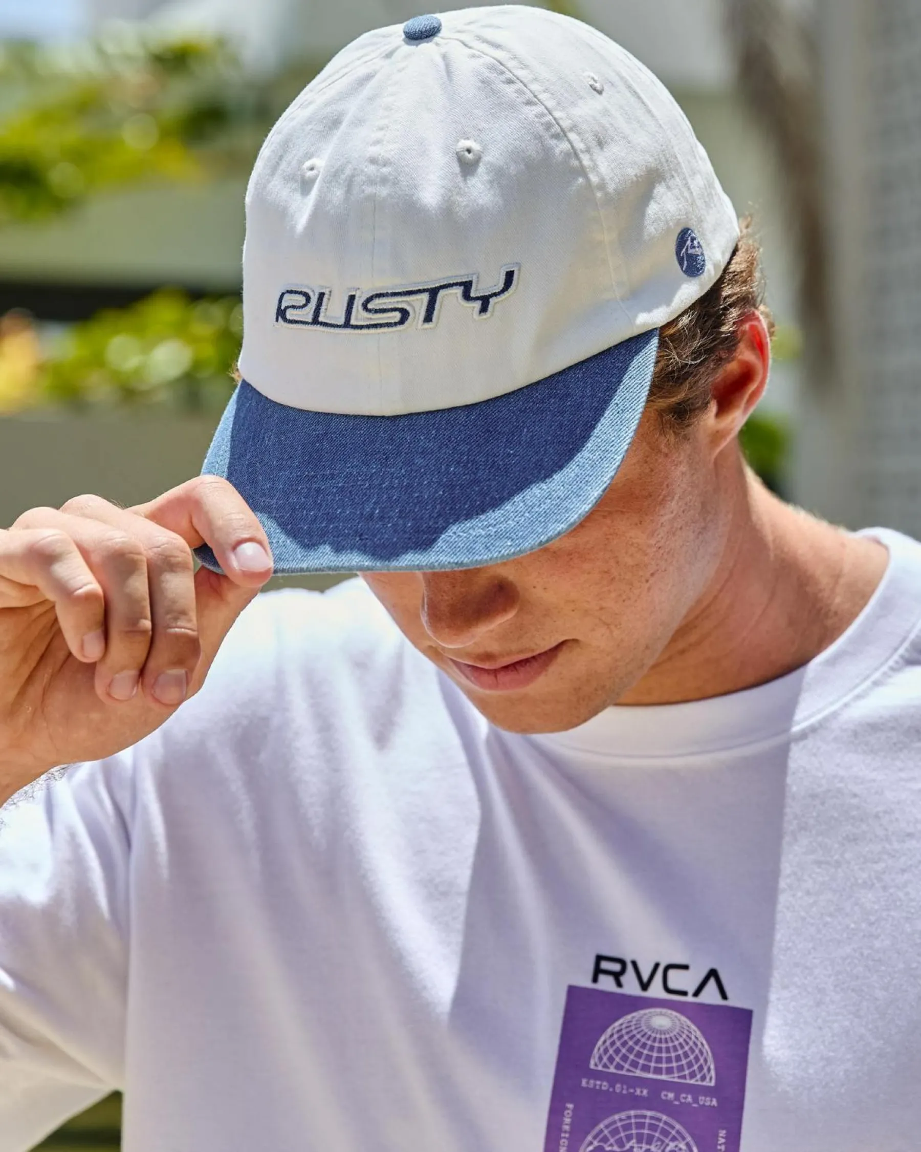 Headwear*Rusty Artic Dad Cap Sea Blue