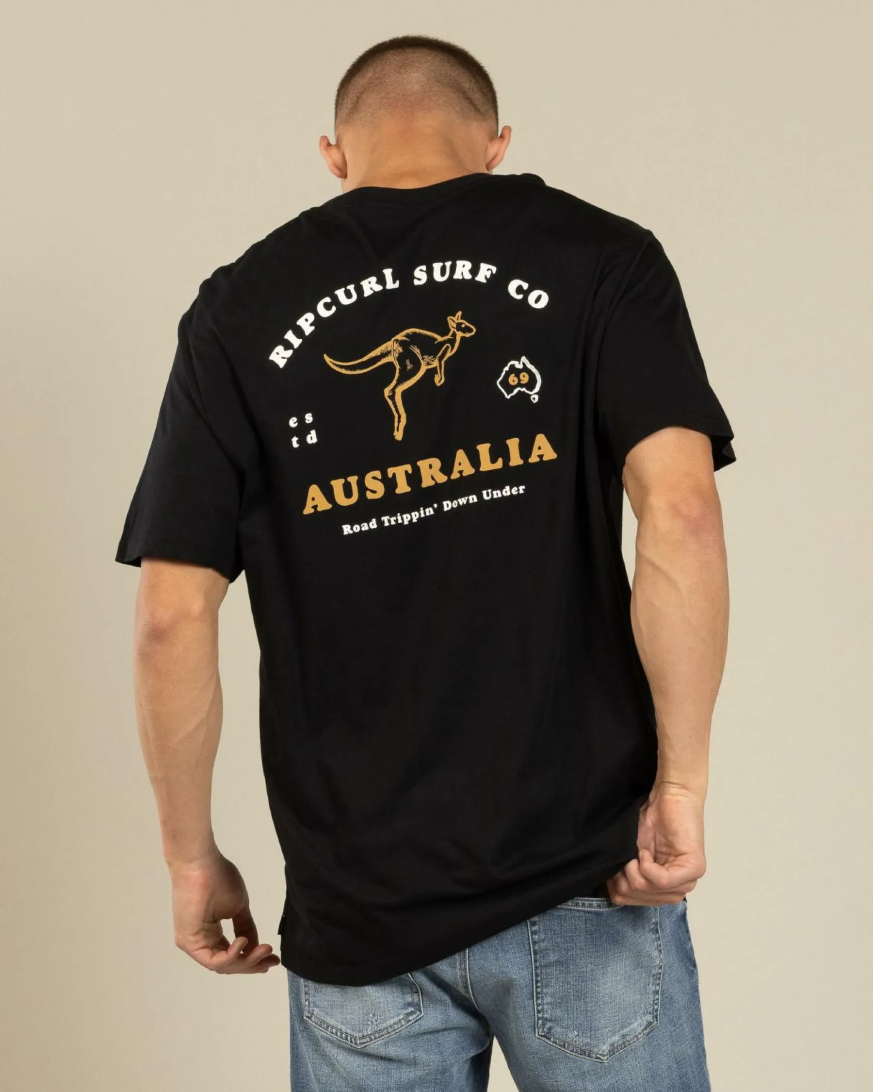 Tops & T-Shirts*Rip Curl Australia Fun Times Desto T-Shirt Black