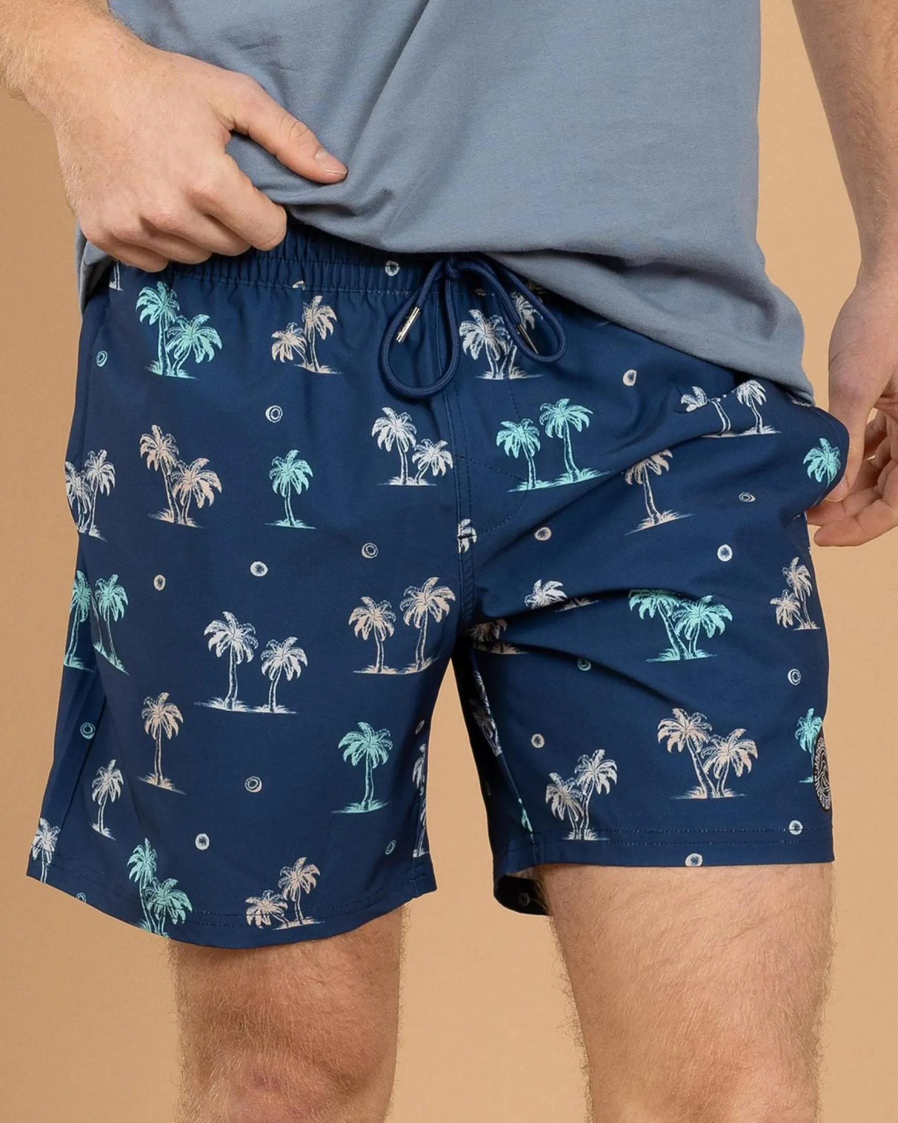Outlet Azure Elastic Waist Board Shorts Board Shorts|Shorts & Bottoms