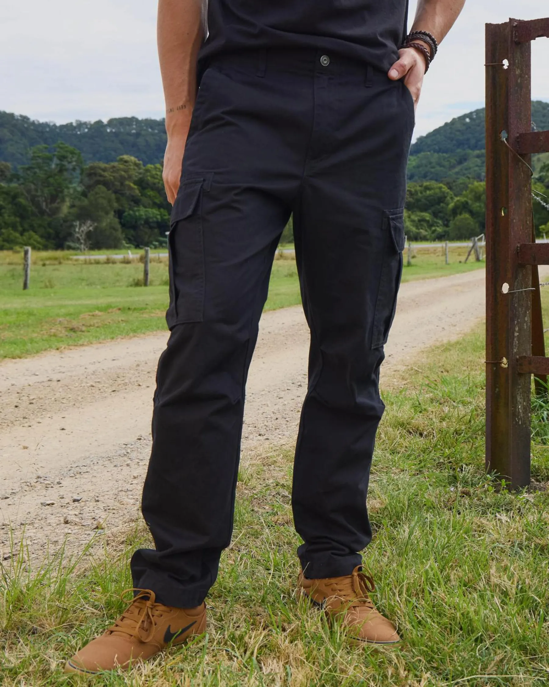Shorts & Bottoms*Jacks Banished Cargo Pants Washed Black