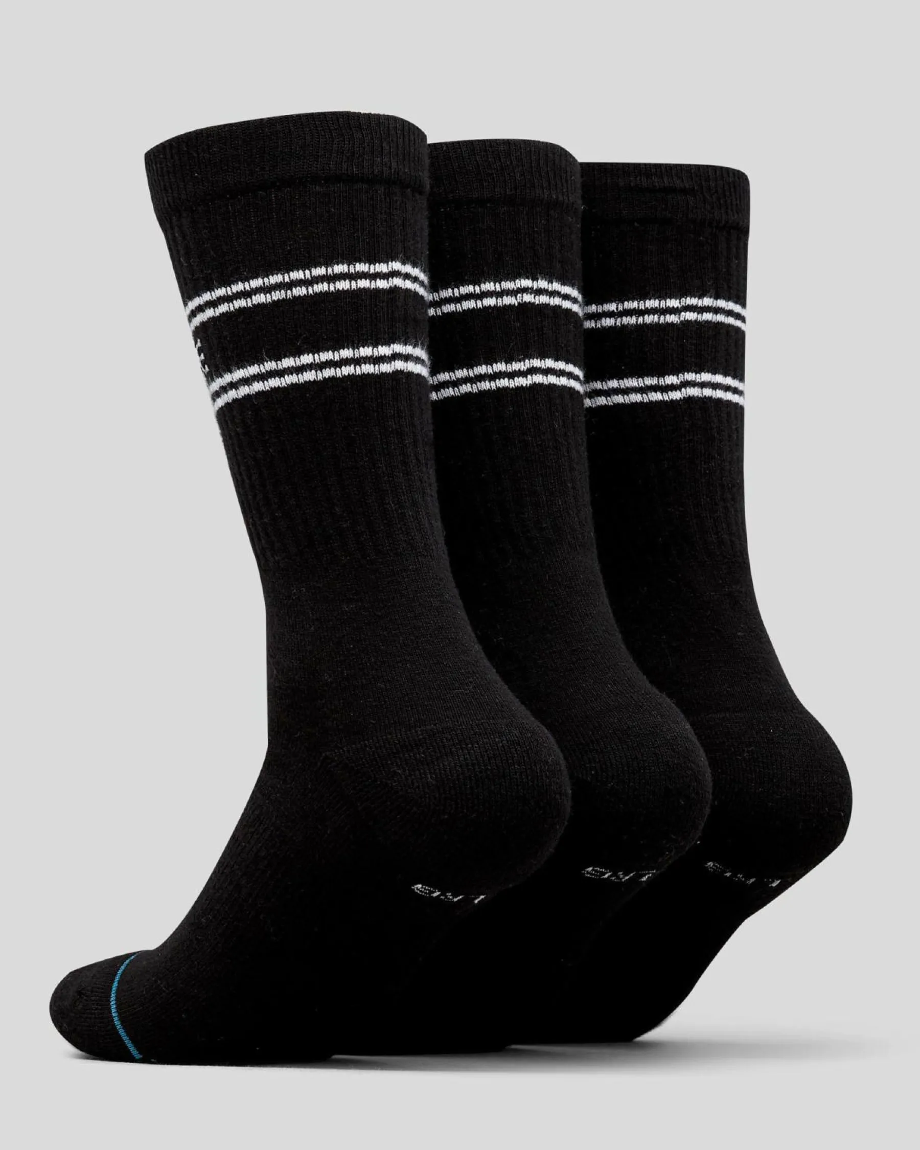 Socks*Stance Basic Crew Socks 3 Pack Black