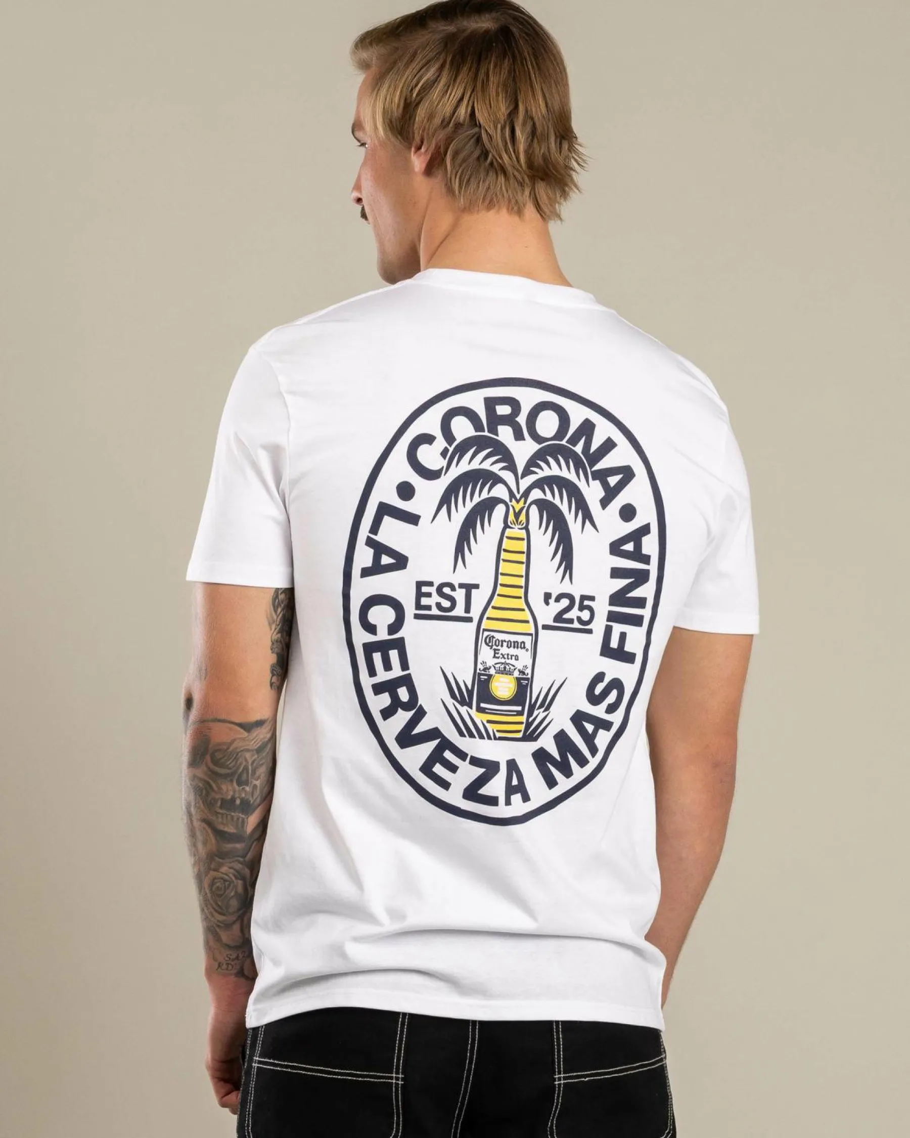 Tops & T-Shirts*Corona Beach Flora T-Shirt White