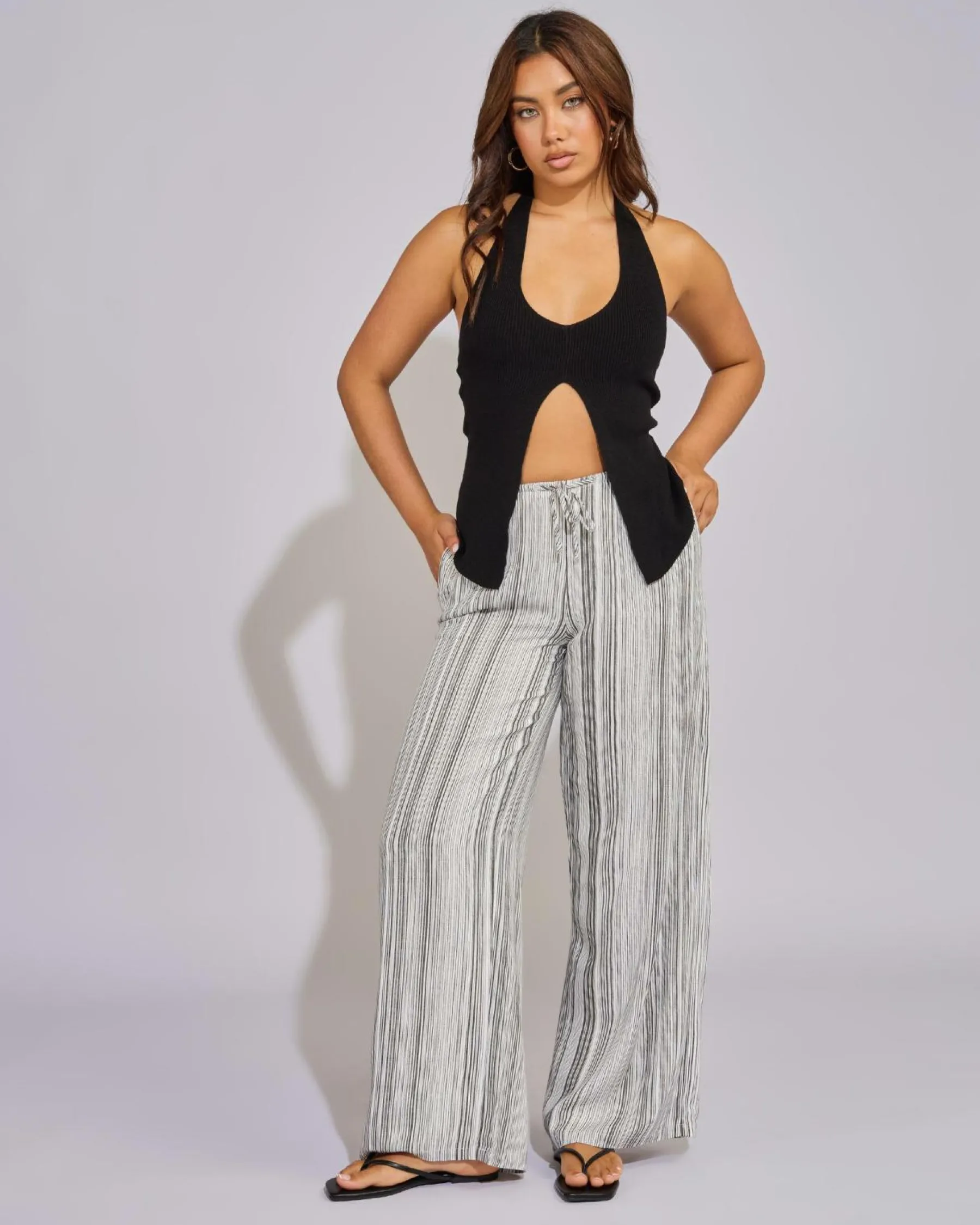 Tops|Tops*Ava And Ever Becky Halter Top Black