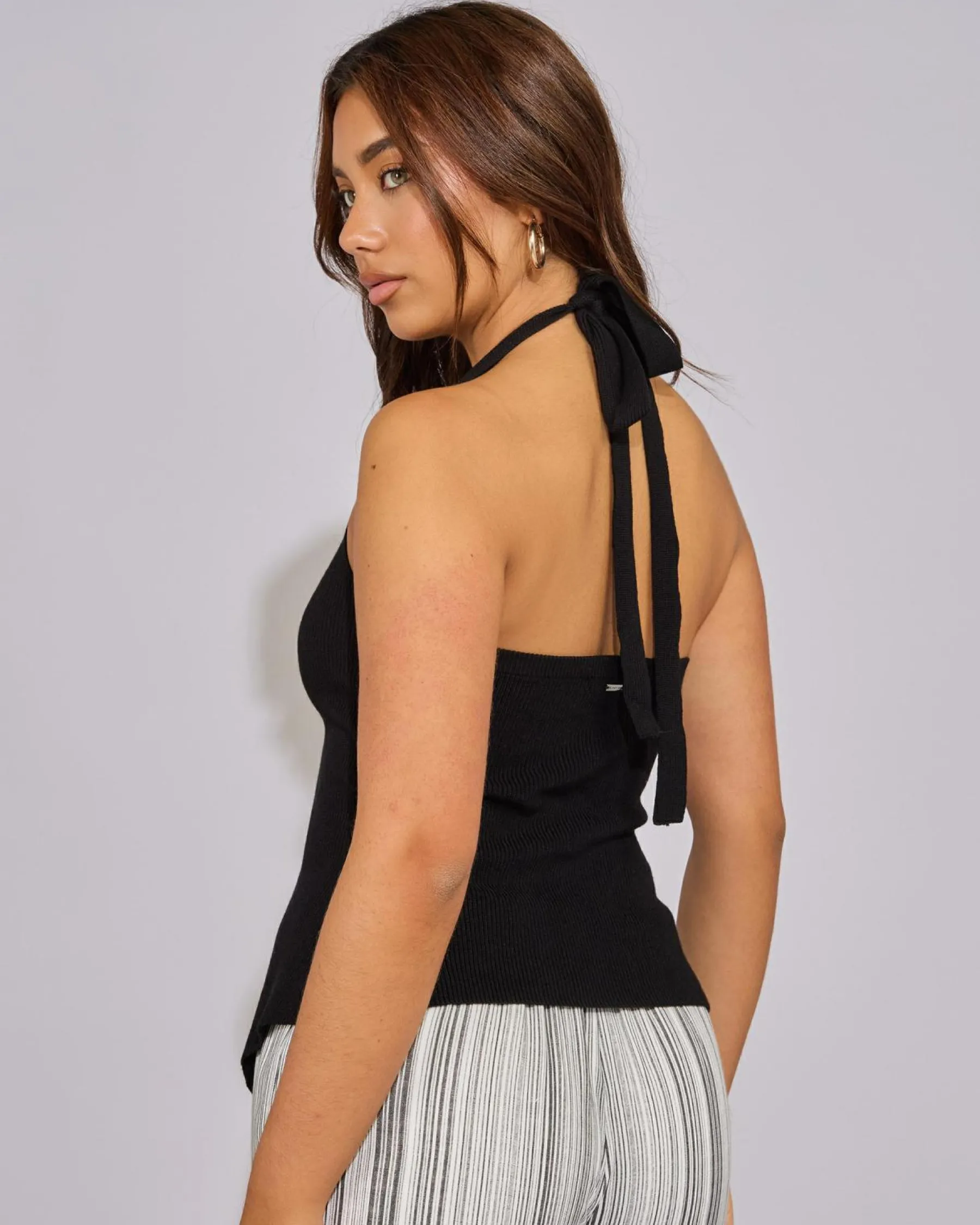 Tops|Tops*Ava And Ever Becky Halter Top Black