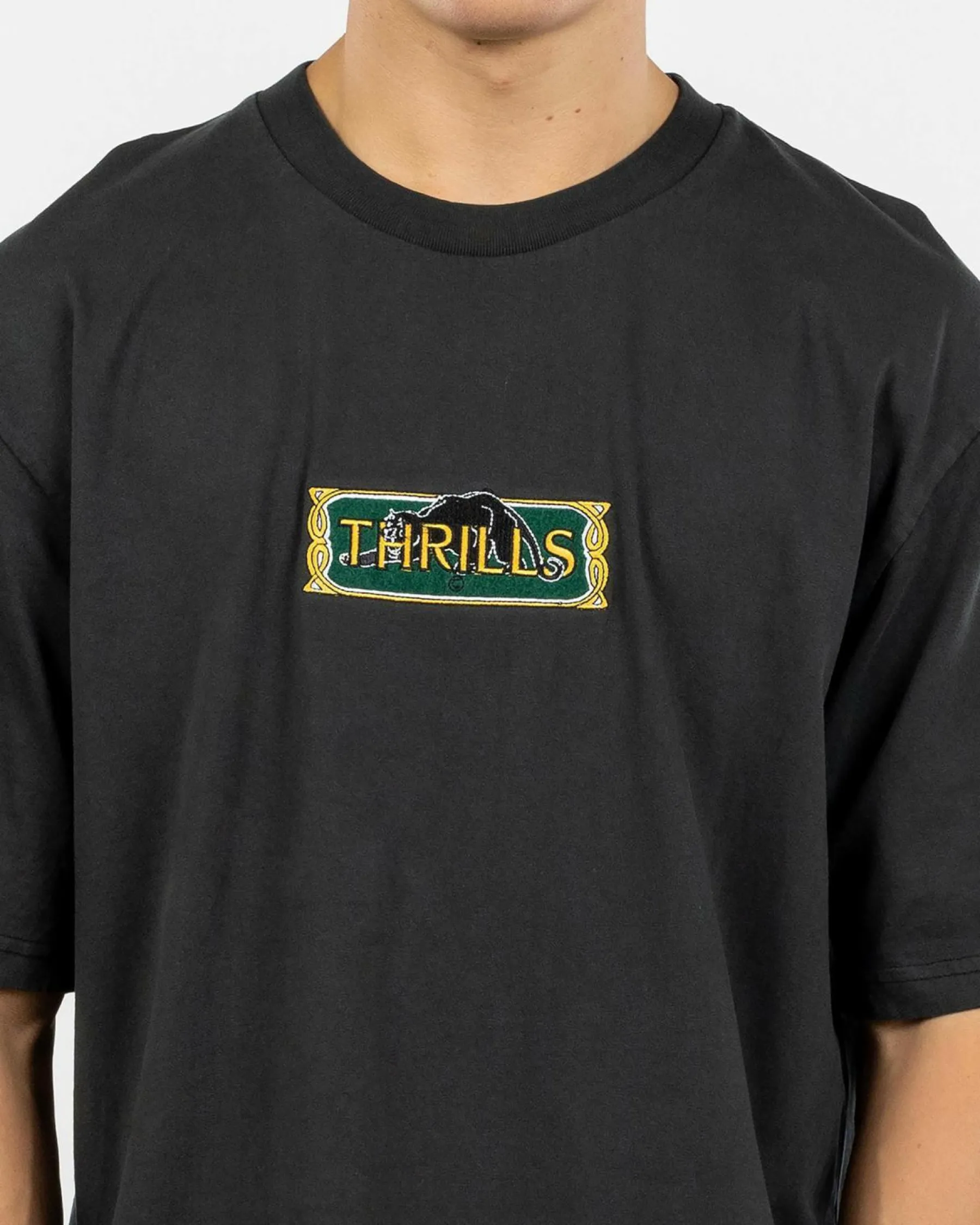 Tops & T-Shirts*Thrills Behind It All Oversize Fit T-Shirt Pirate Black