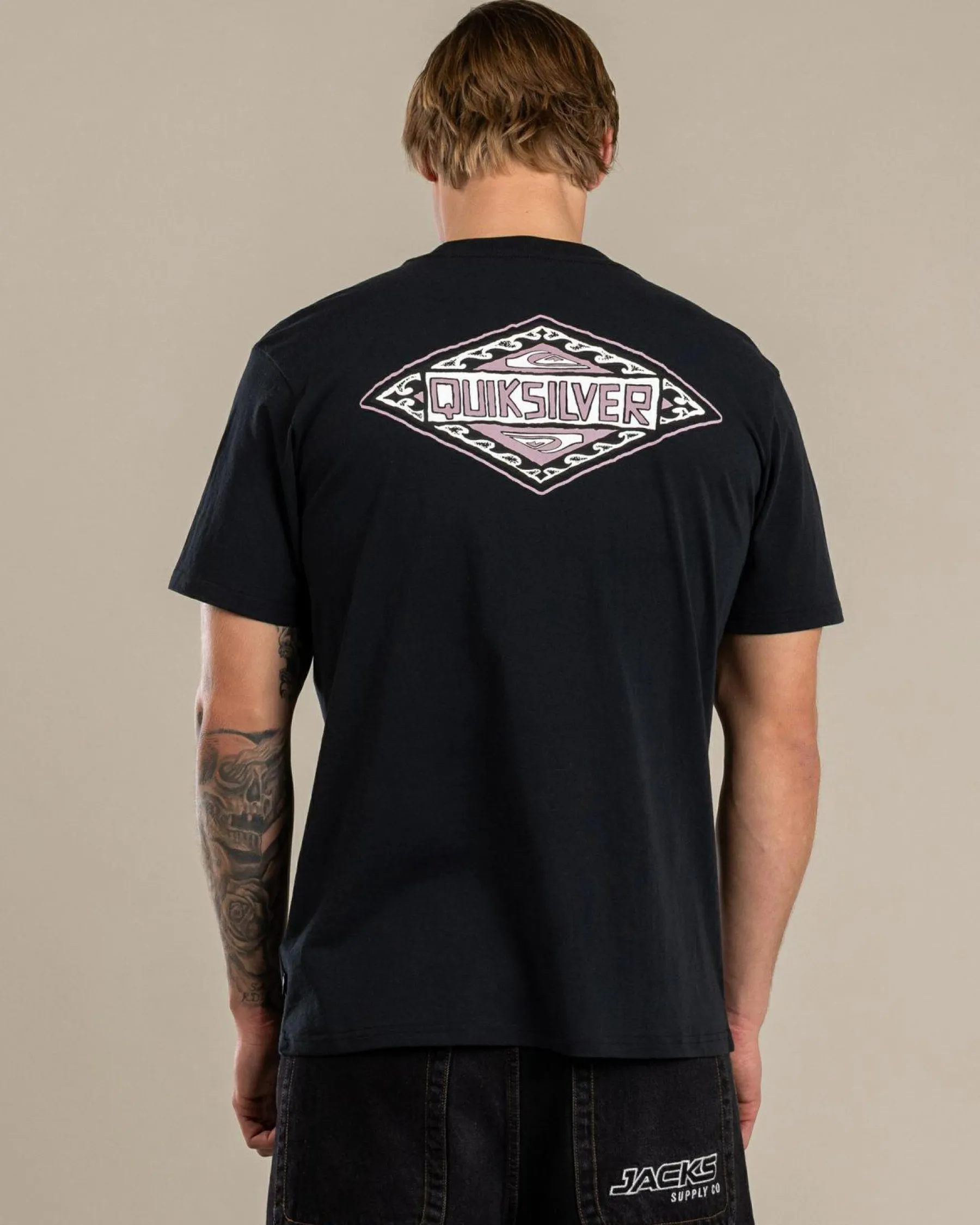 Tops & T-Shirts*Quiksilver Beyond The Waves T-Shirt Black