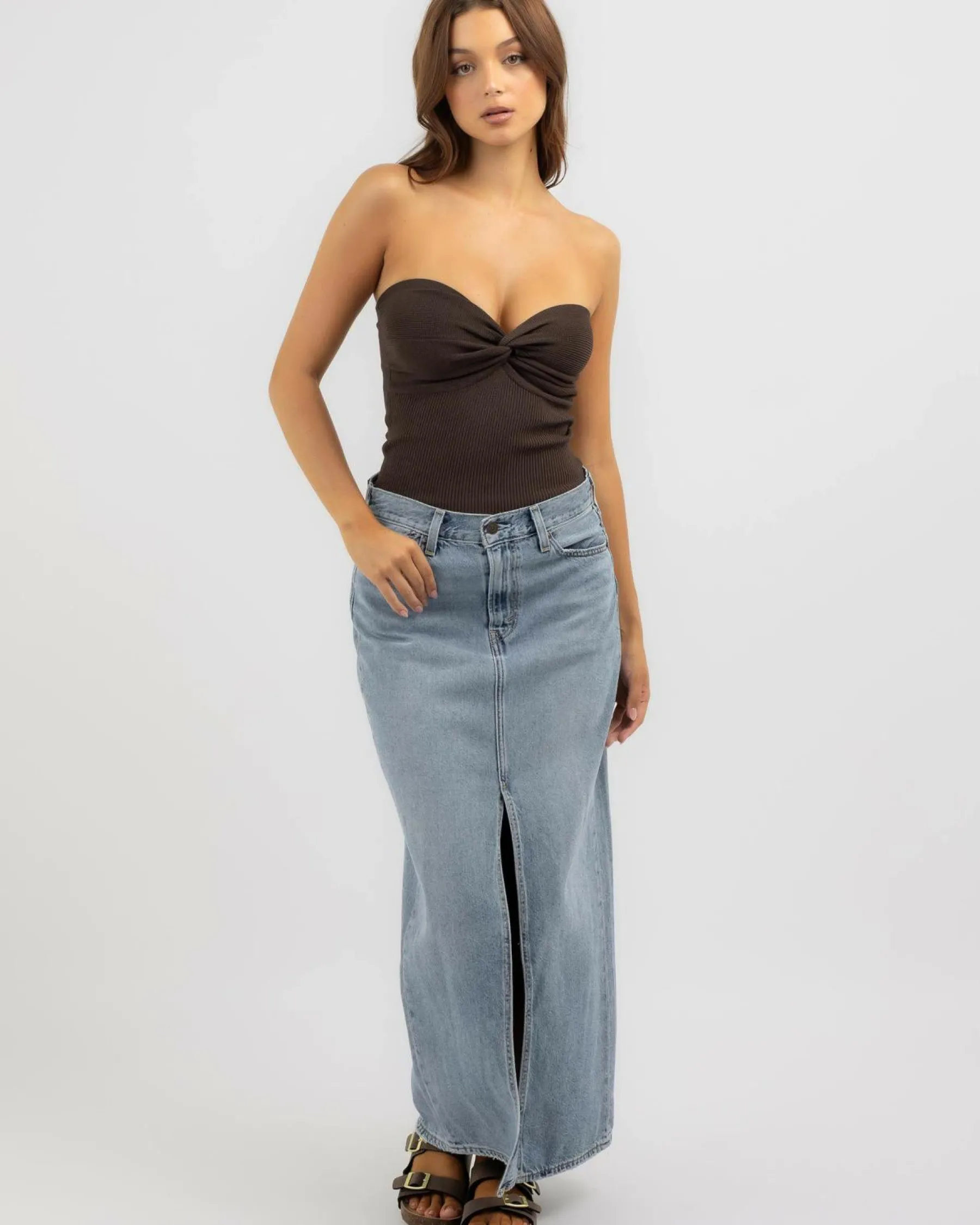 Online Bianca Knit Tube Top Women Tops