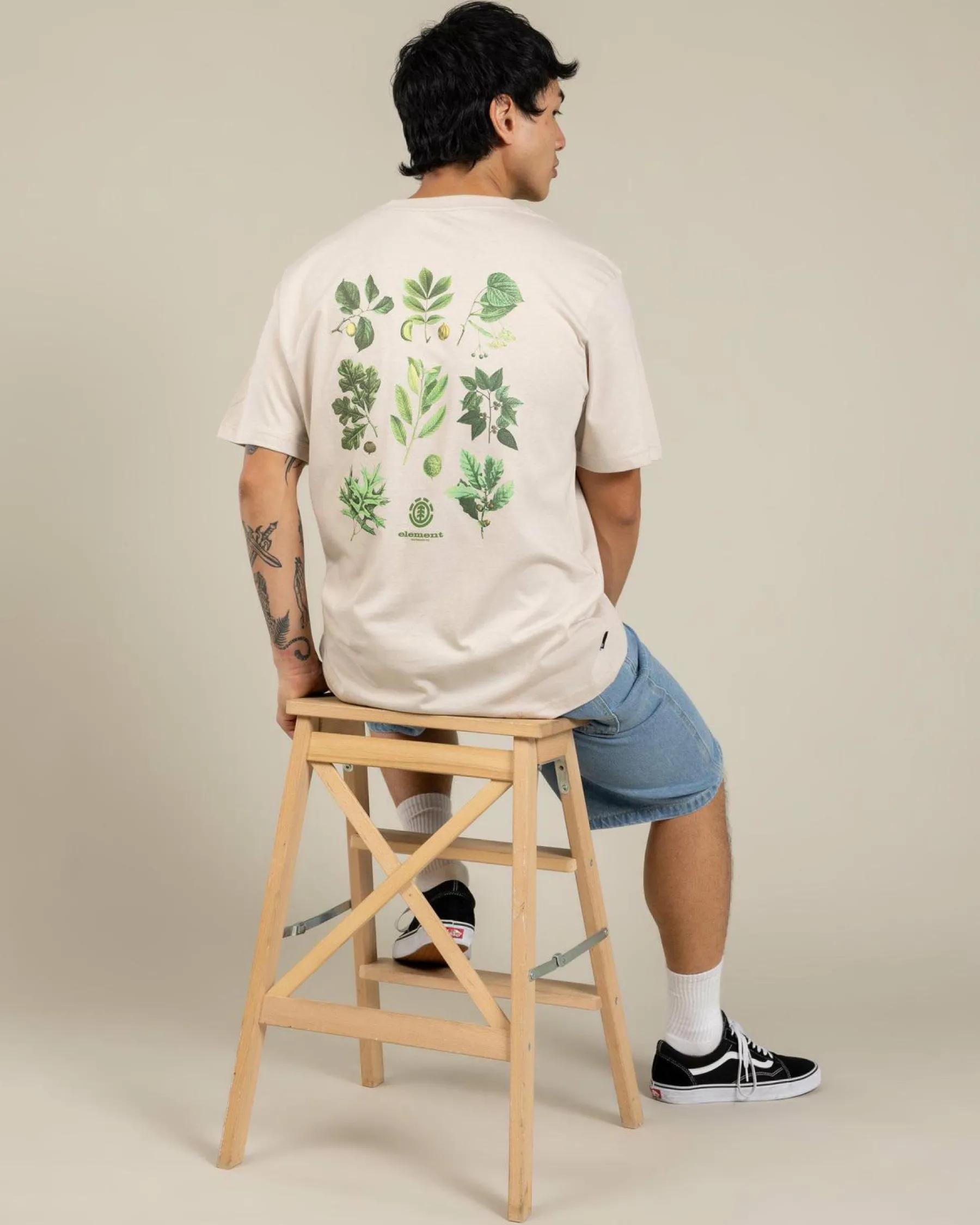 Tops & T-Shirts*Element Bigfoot Trees T-Shirt Oat Milk