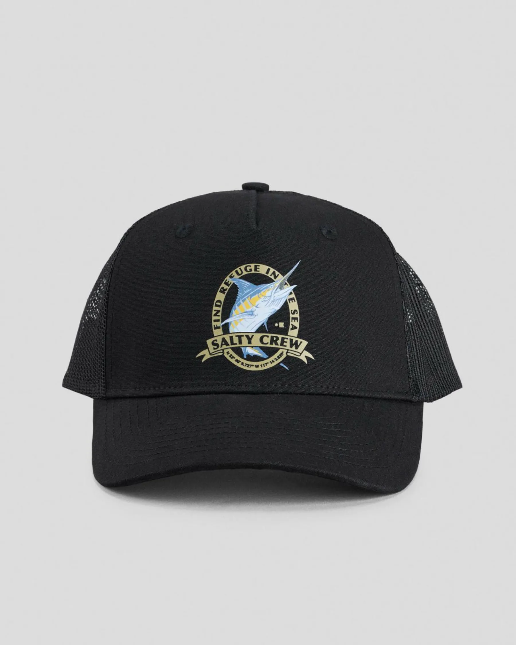 Headwear*Salty Crew Bill Club Trucker Cap Black