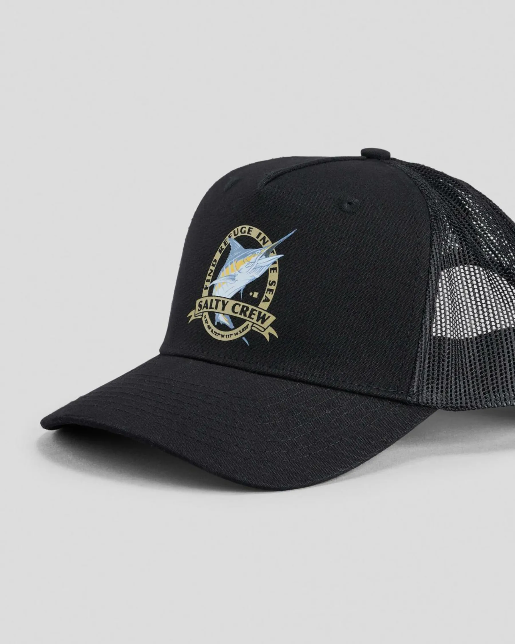 Headwear*Salty Crew Bill Club Trucker Cap Black