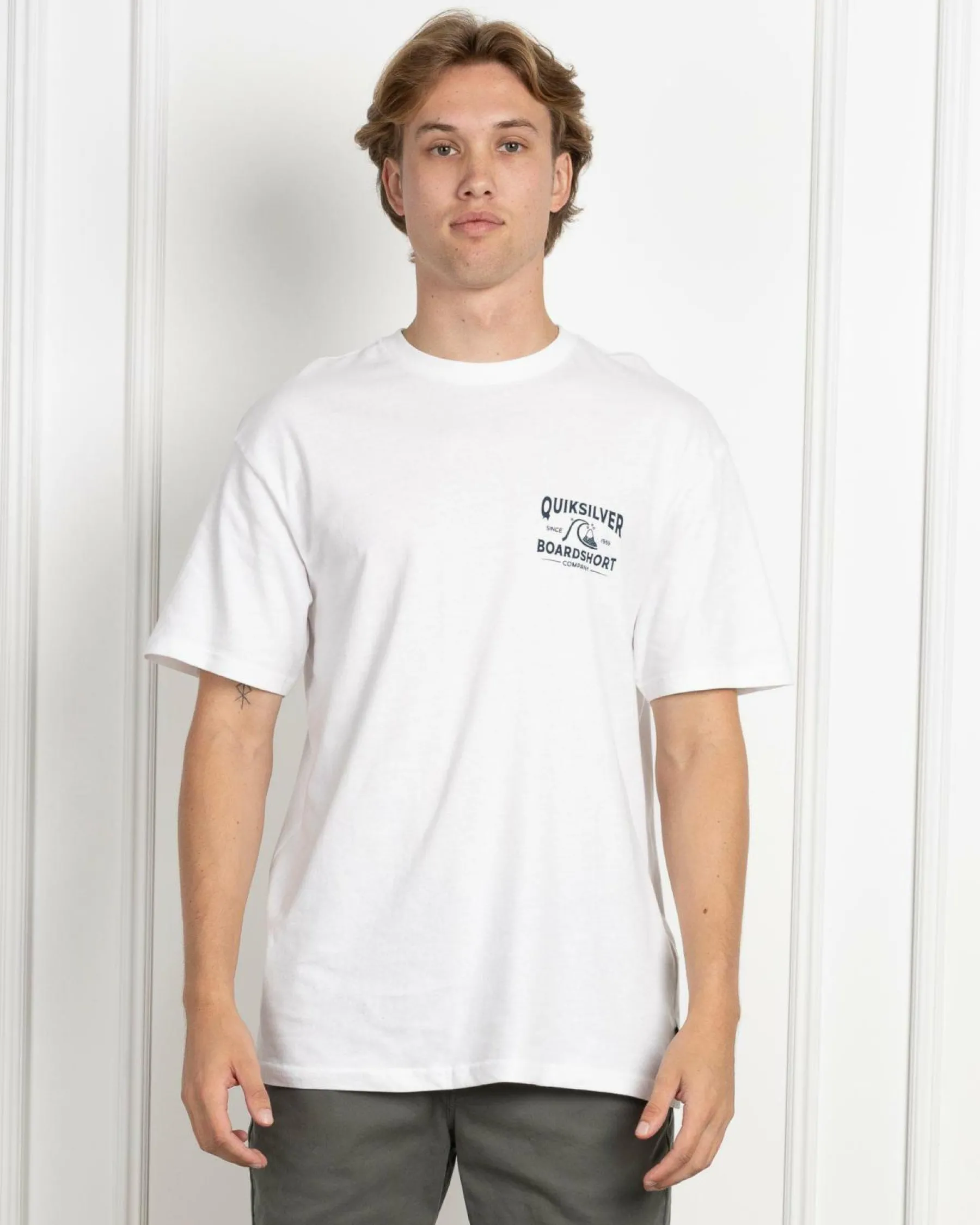 Tops & T-Shirts*Quiksilver Boardshort Arch T-Shirt White