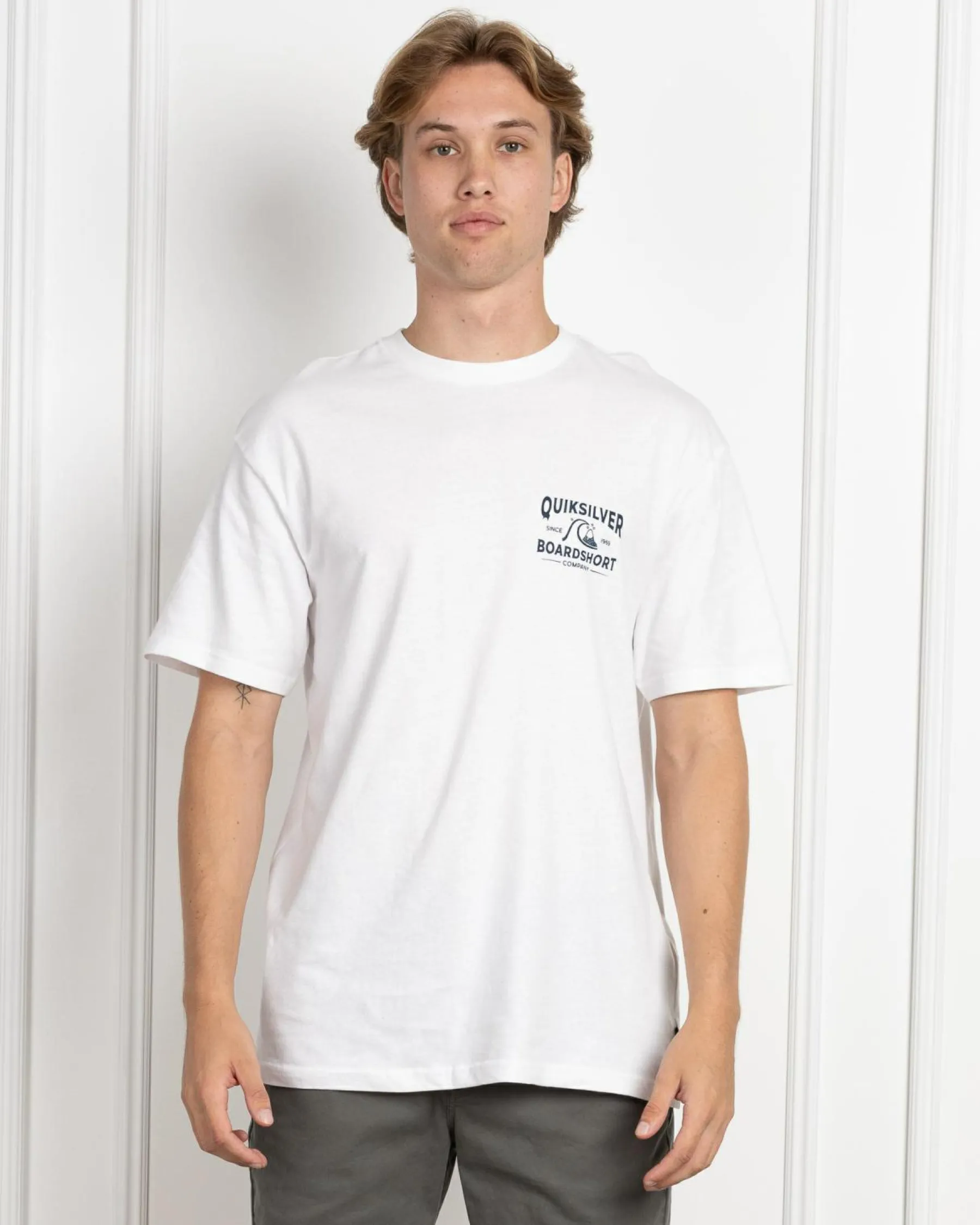 Tops & T-Shirts*Quiksilver Boardshort Arch T-Shirt White