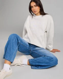 Jumpers & Hoodies*RVCA Bold Vintage Crewneck Sweatshirt Grey Marle