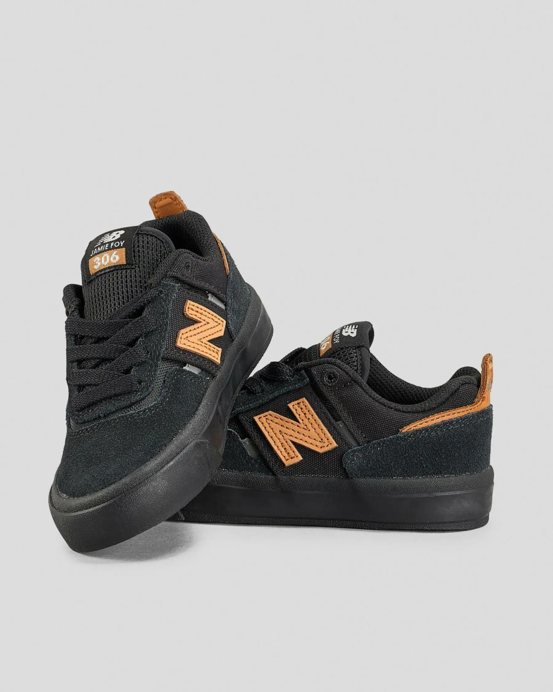 Sneakers*New Balance Boys' 306 Shoes Black/tan