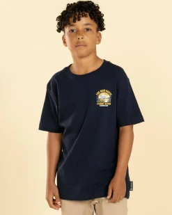 Tops & T-Shirts*The Mad Hueys Boys' Caught Nothin T-Shirt Navy