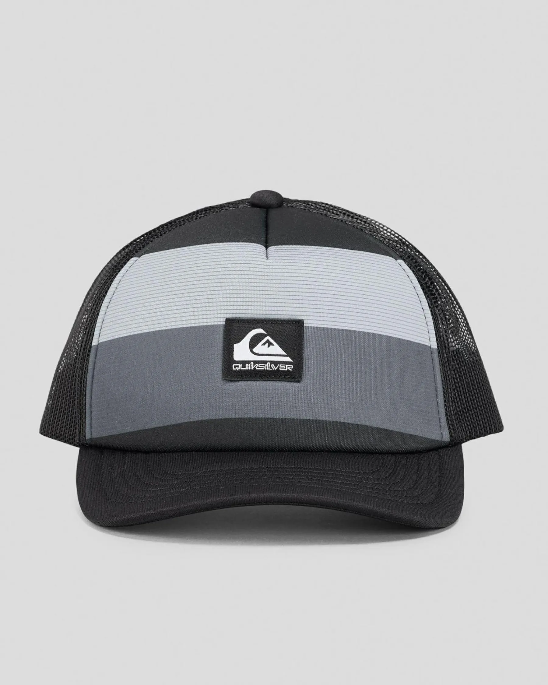 Headwear*Quiksilver Boys' Emu Coop Cap Black Reconnect Stripe