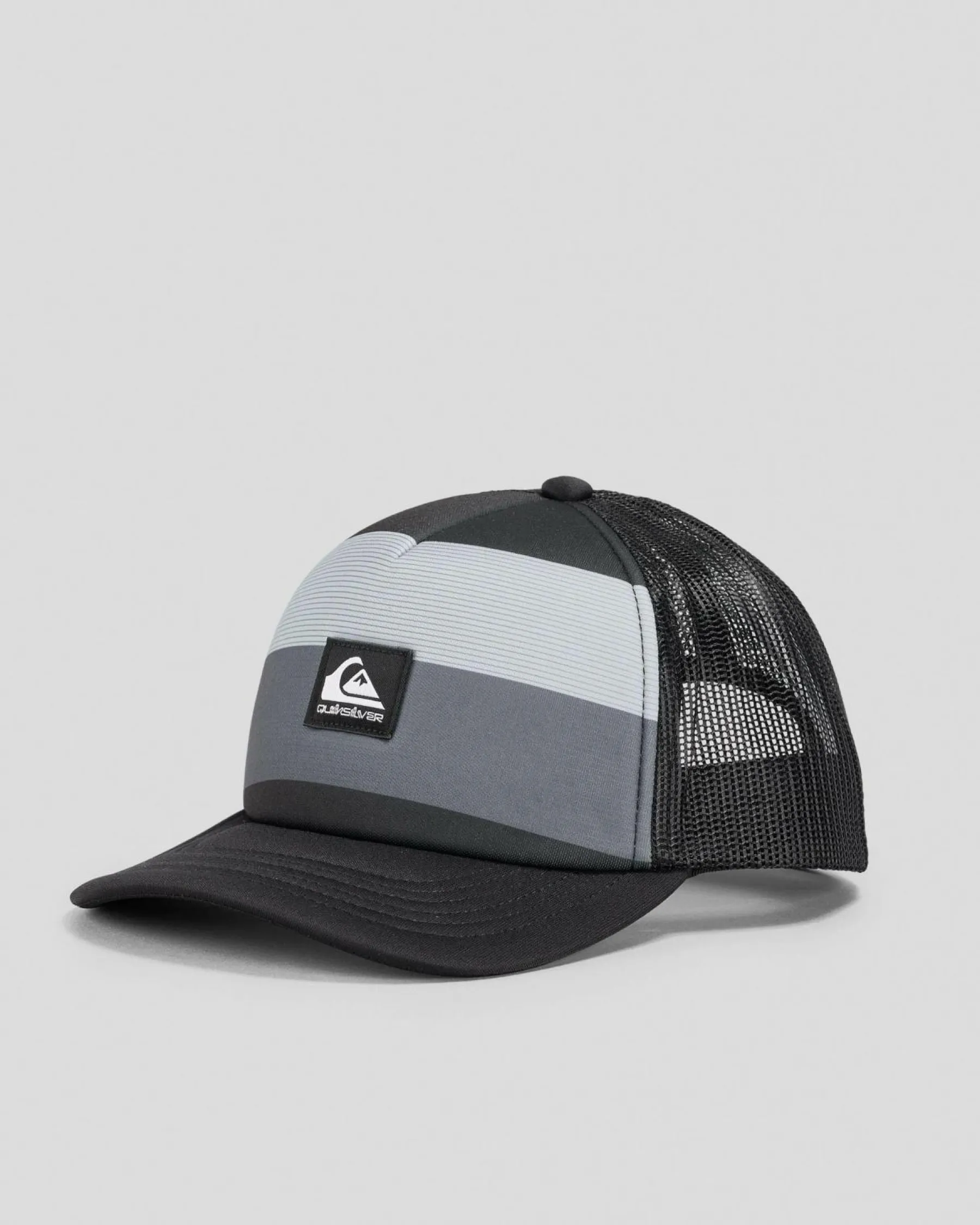 Headwear*Quiksilver Boys' Emu Coop Cap Black Reconnect Stripe