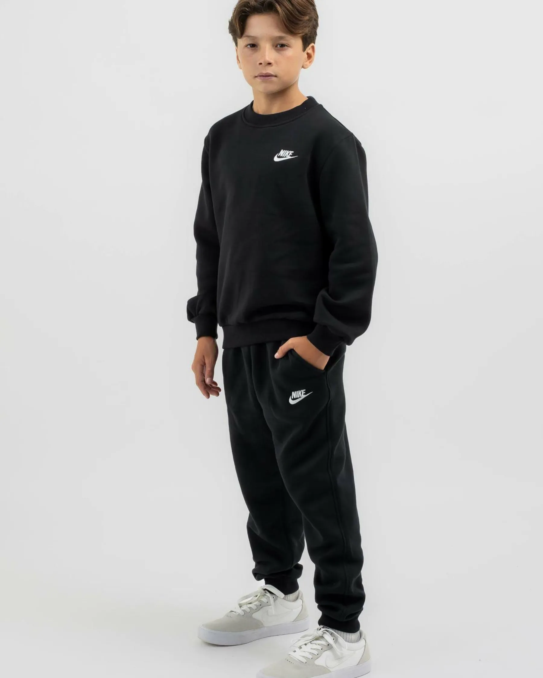 Shorts & Bottoms*Nike Boys' Fleece Track Pants Black/white