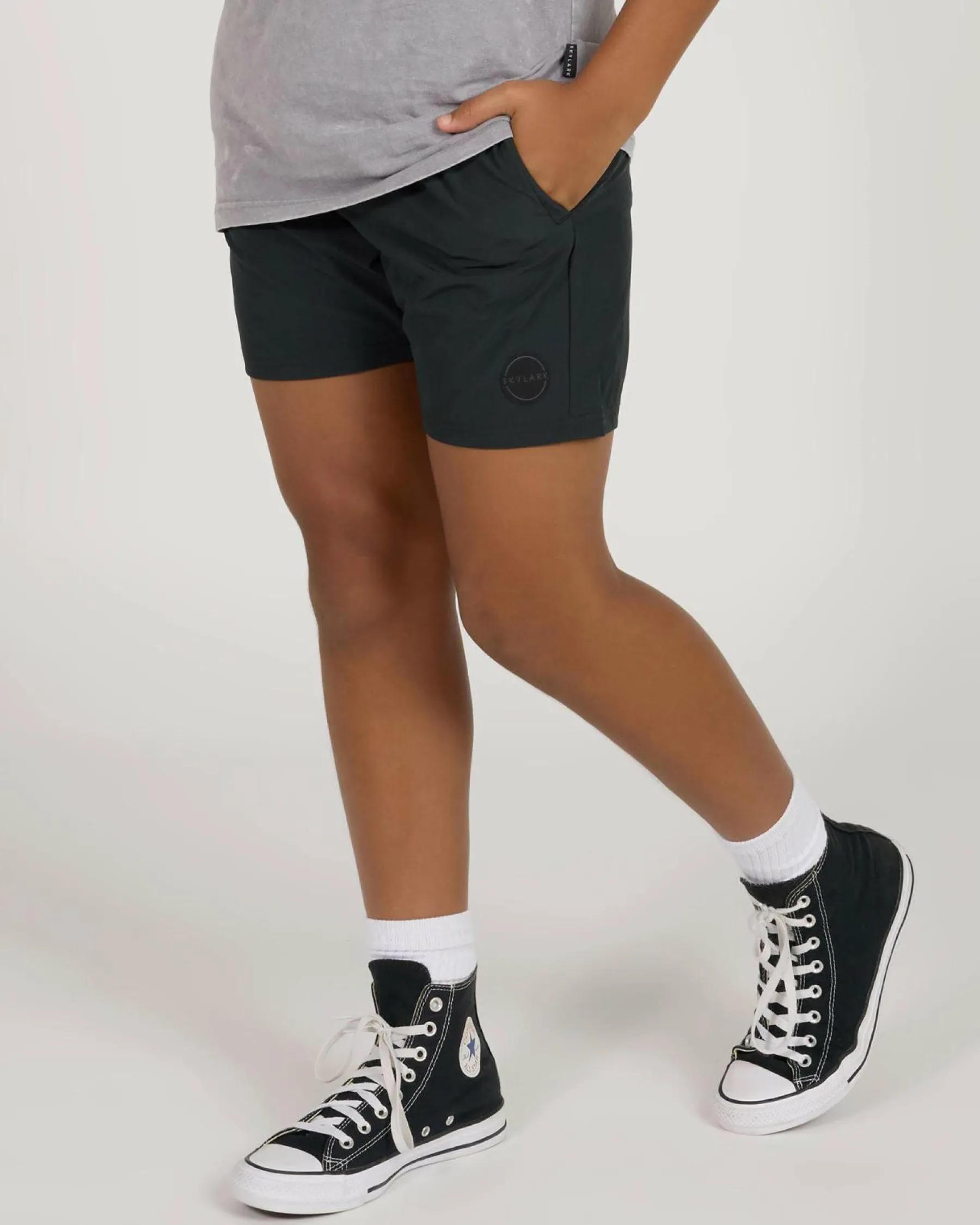 Shorts & Bottoms*Skylark Boys' Liberty Elastic Waist Shorts Black