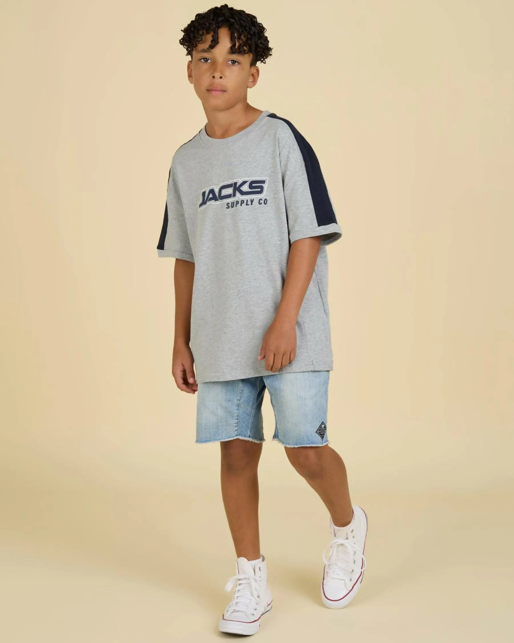 Tops & T-Shirts*Jacks Boys' Nautical T-Shirt Grey Heather