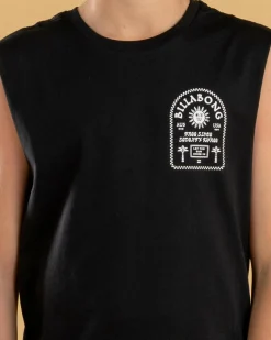 Tops & T-Shirts*Billabong Boys' Portal Muscle Tank Black
