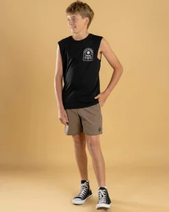 Tops & T-Shirts*Billabong Boys' Portal Muscle Tank Black