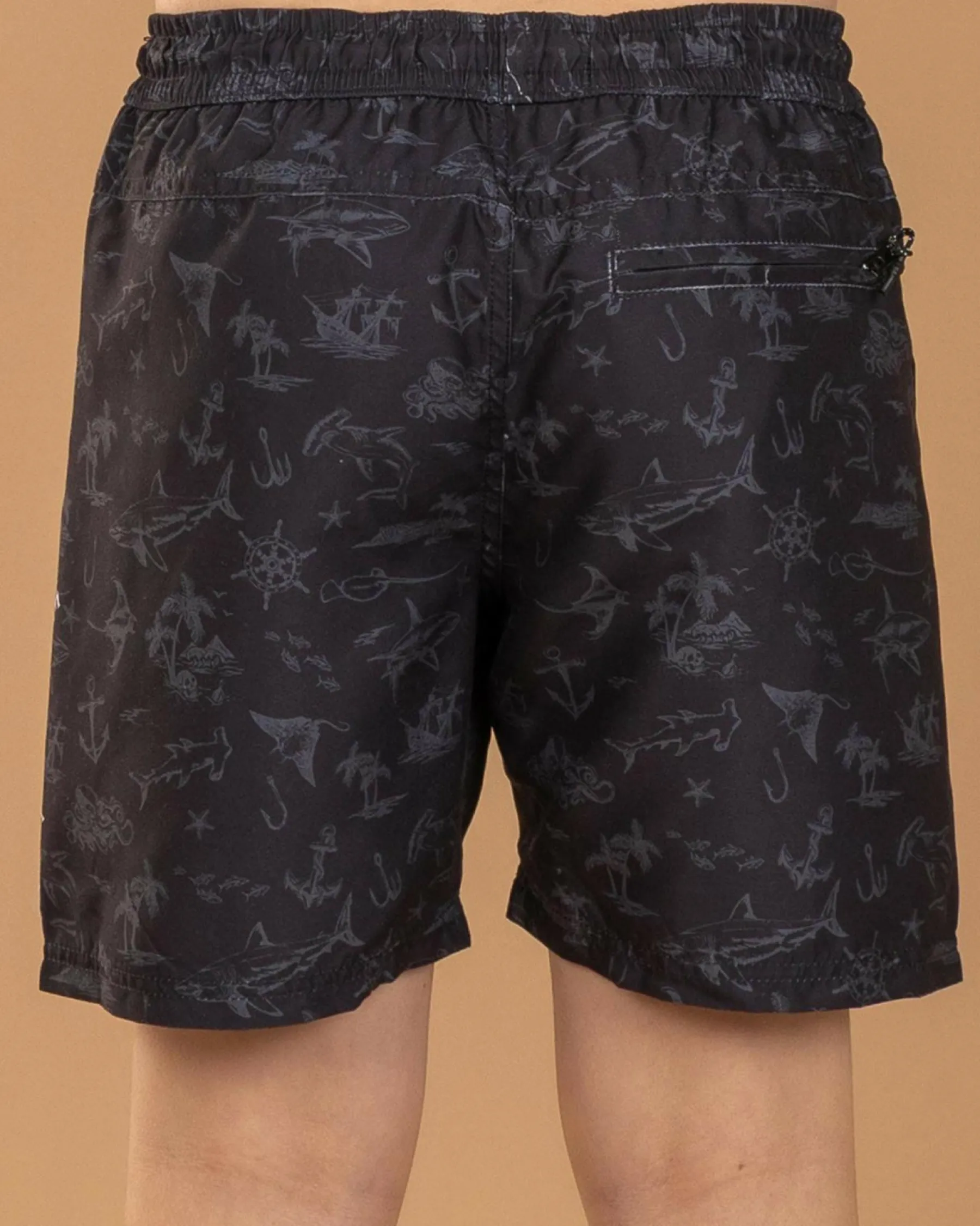 Shorts & Bottoms*Salty Life Boys' Privateer Elastic Waist Shorts Black