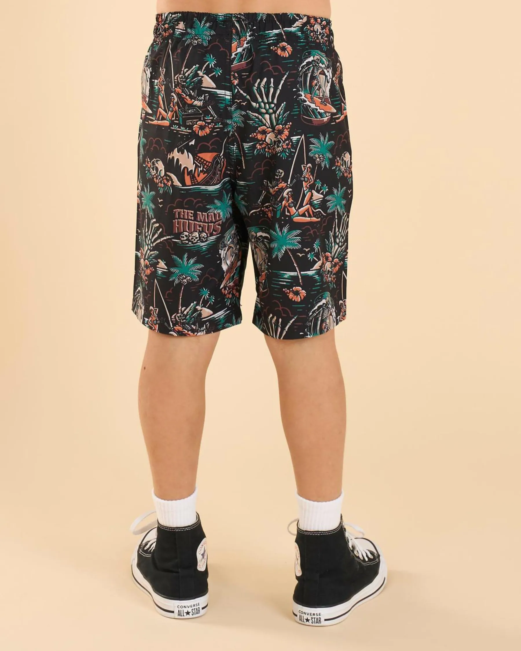Shorts & Bottoms*The Mad Hueys Boys' She'll Be Right Volley Shorts Black