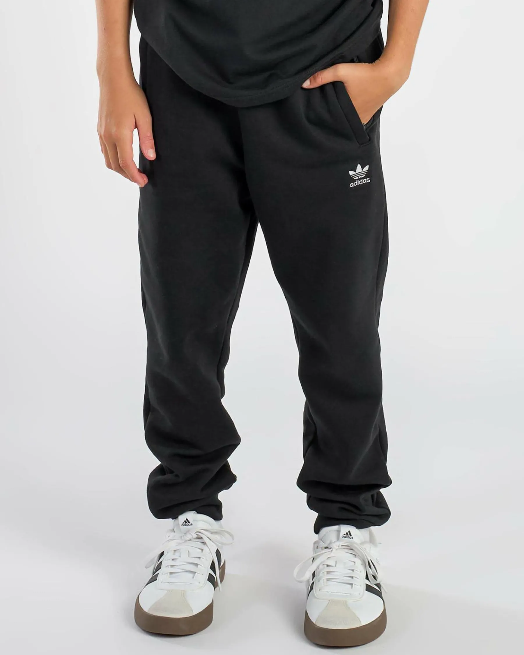 Shorts & Bottoms*adidas Boys' Small Trefoil Track Pants Black