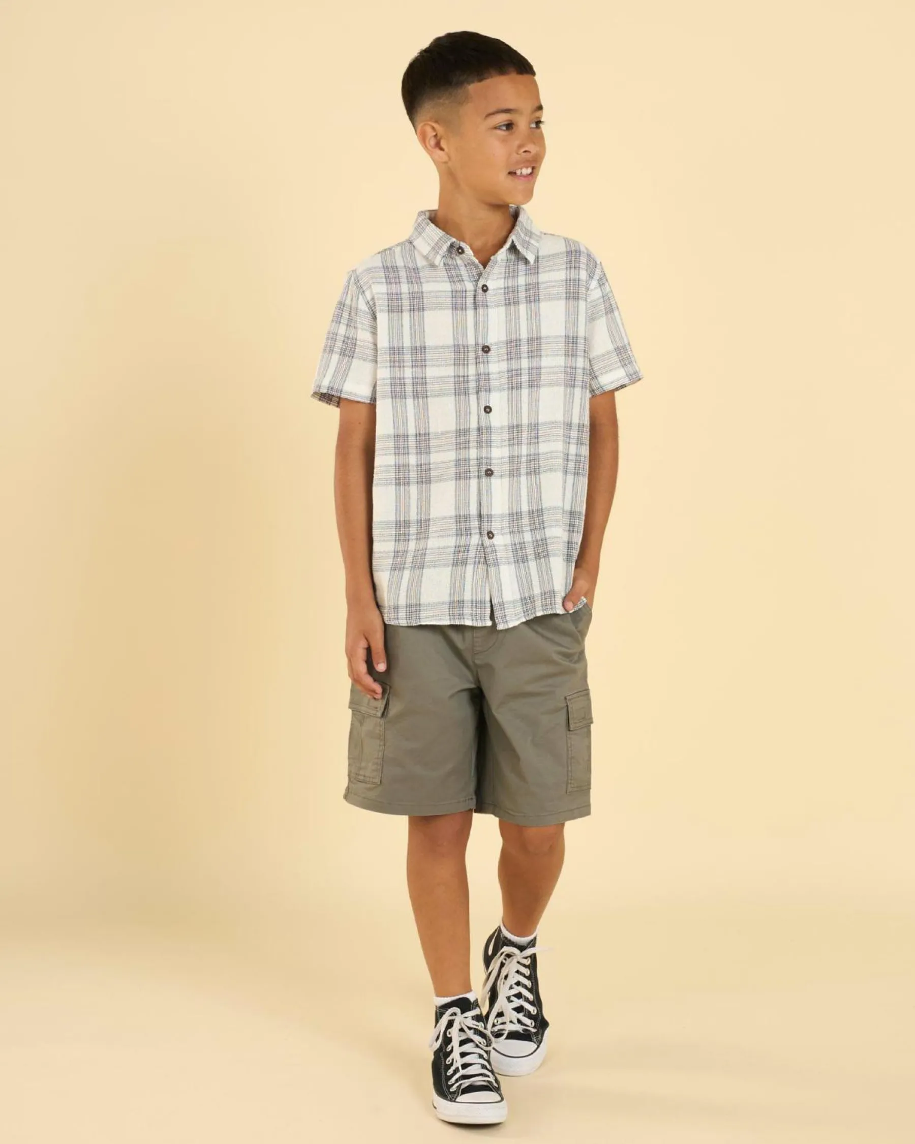Shorts & Bottoms*Jacks Boys' Stockpile Elastic Waist Shorts Olive