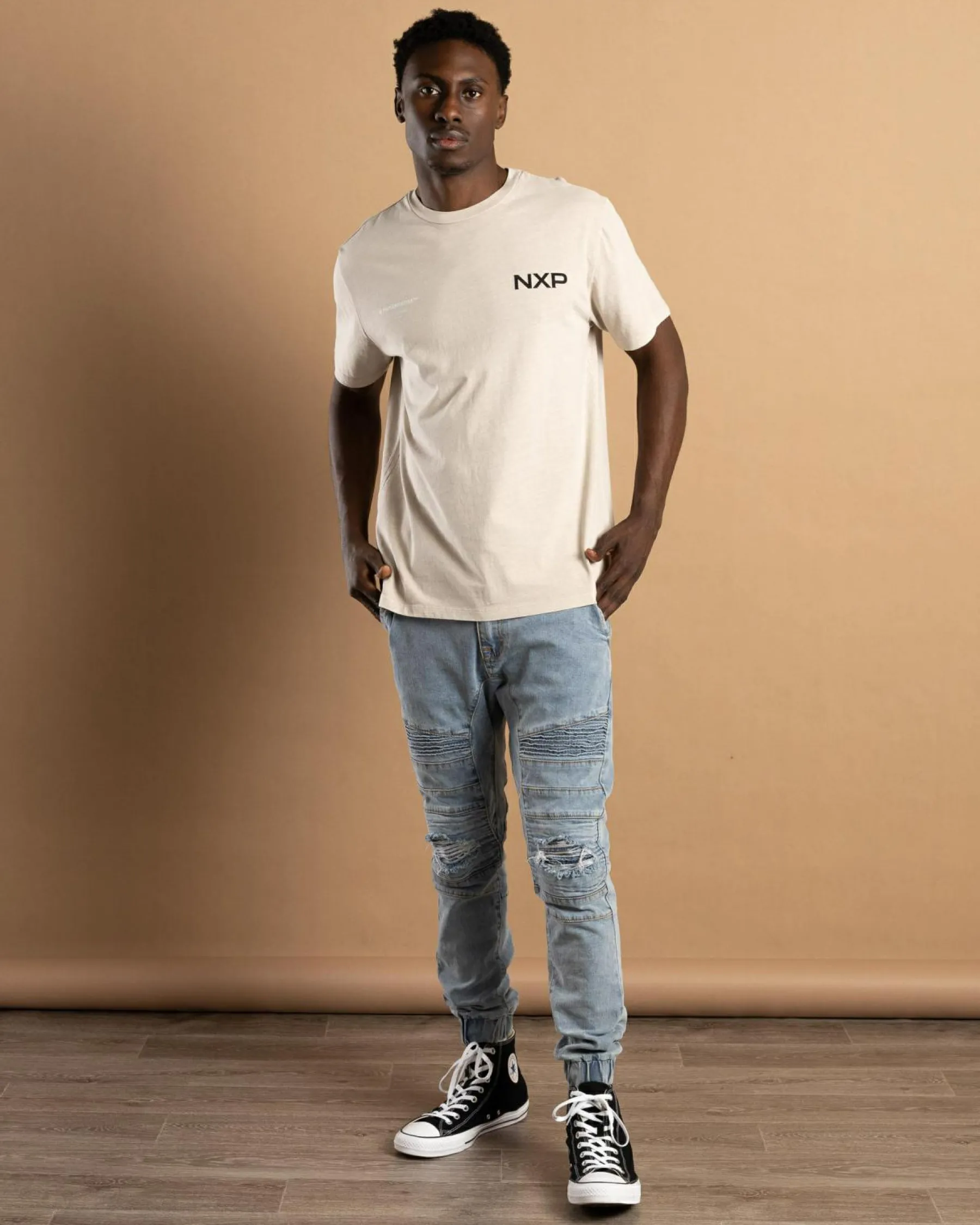 Tops & T-Shirts*Nena & Pasadena Brace Standard T-Shirt Pigment Silver Grey