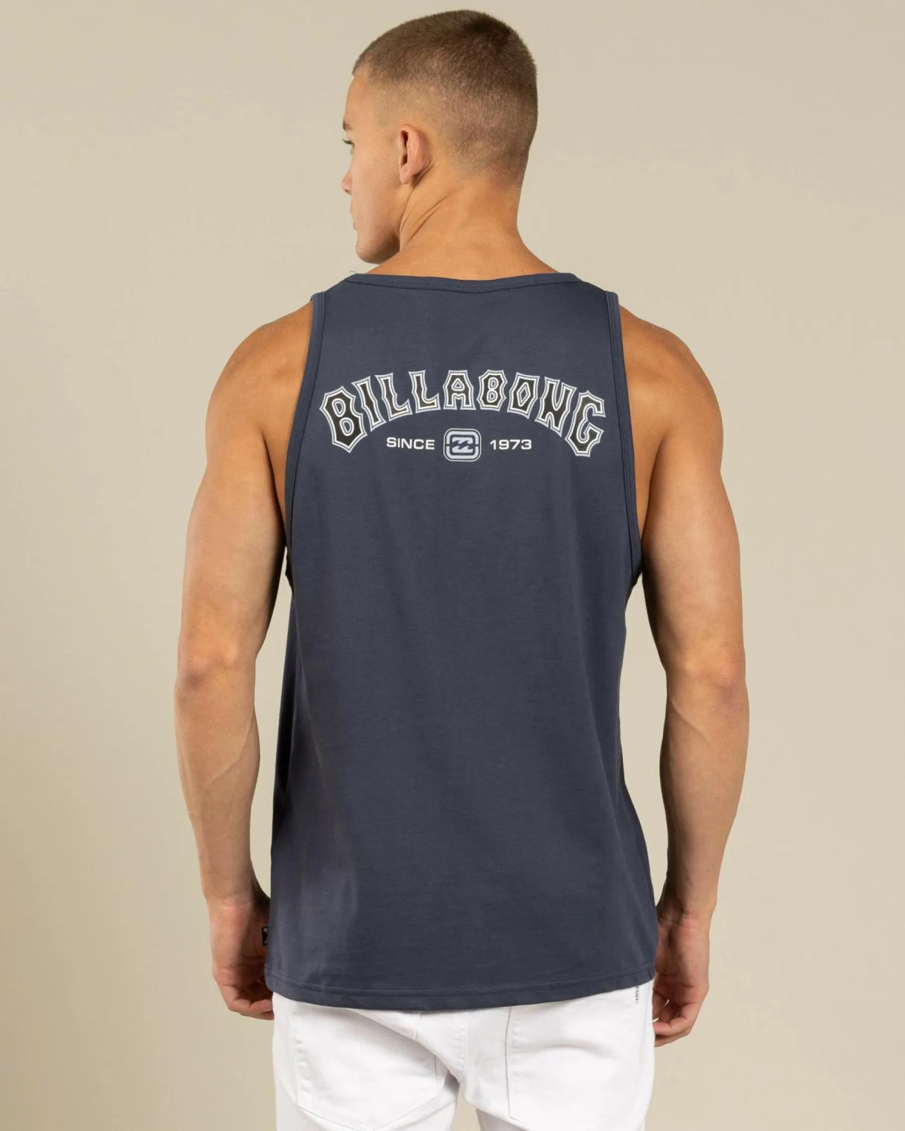 Tops & T-Shirts*Billabong Bracket Arch Singlet Dark Navy