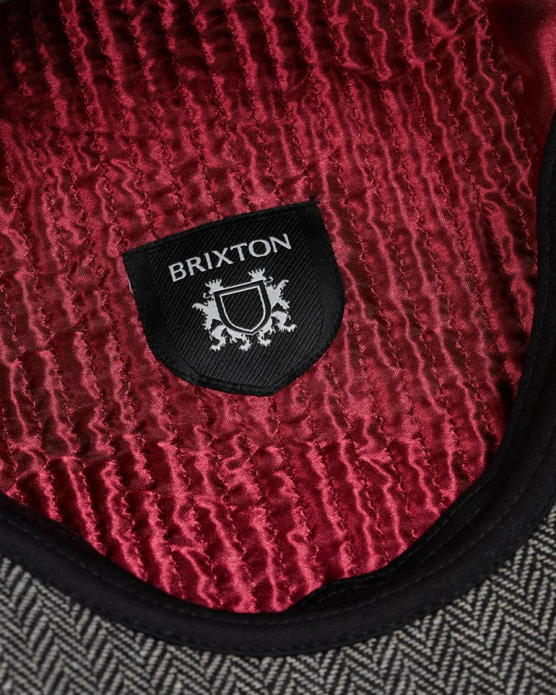 Headwear*Brixton Brood Newsboy Cap Grey/black