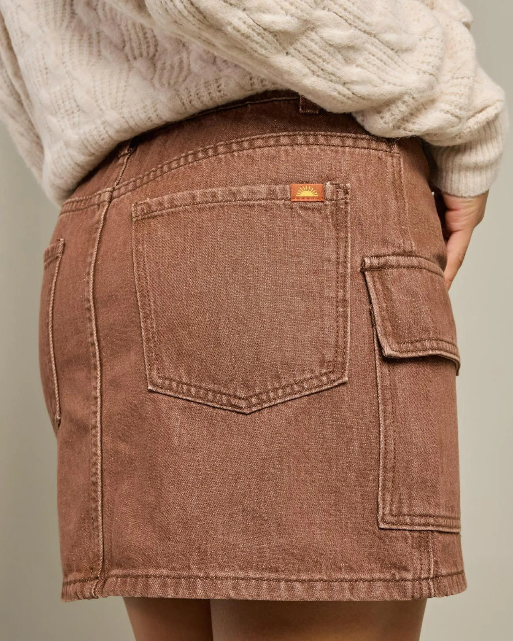 New Cargo Denim Mini Skirt Women Denim|Bottoms