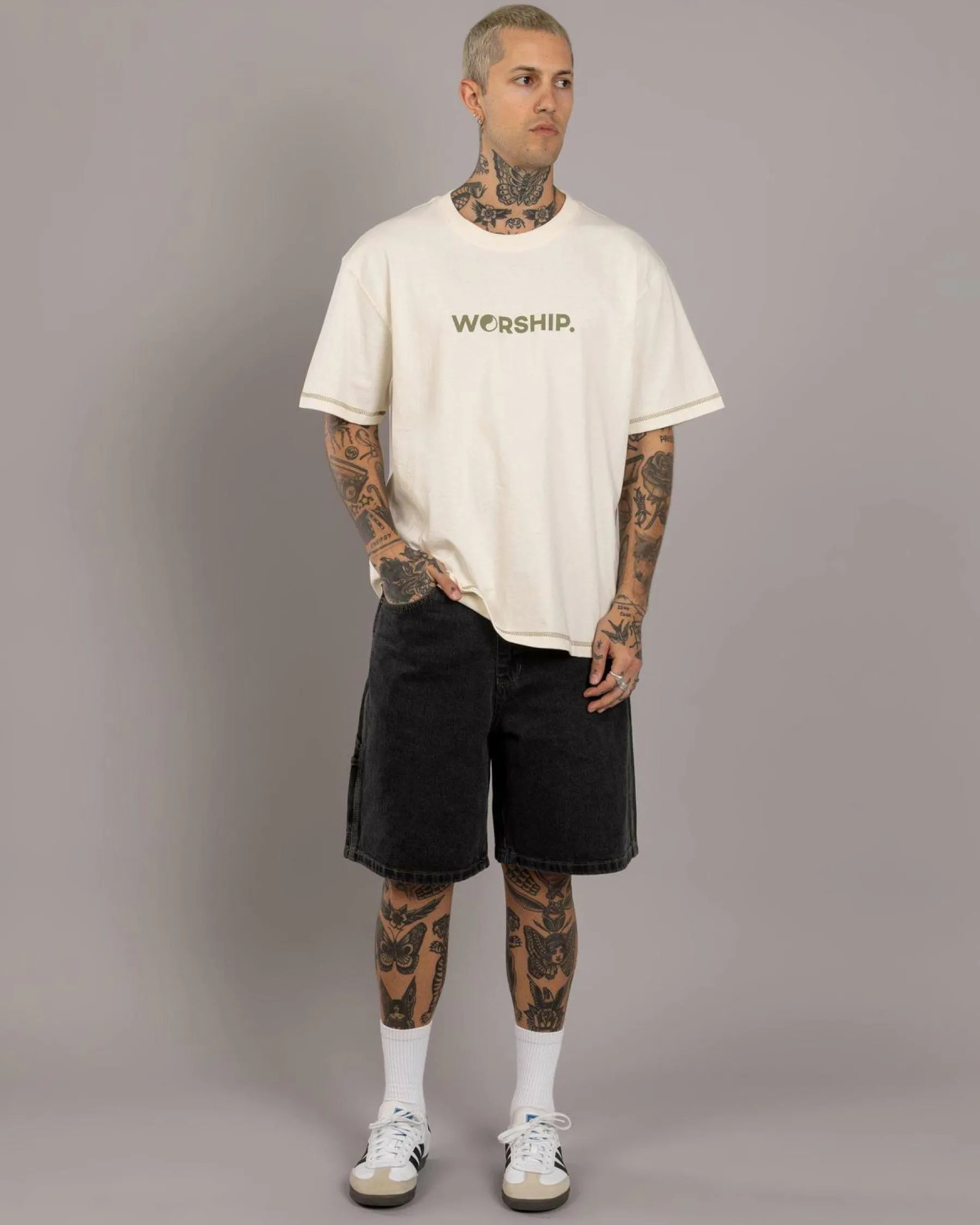 Denim|Shorts & Bottoms*Worship Supplies Carpenter Jean Shorts Phantom
